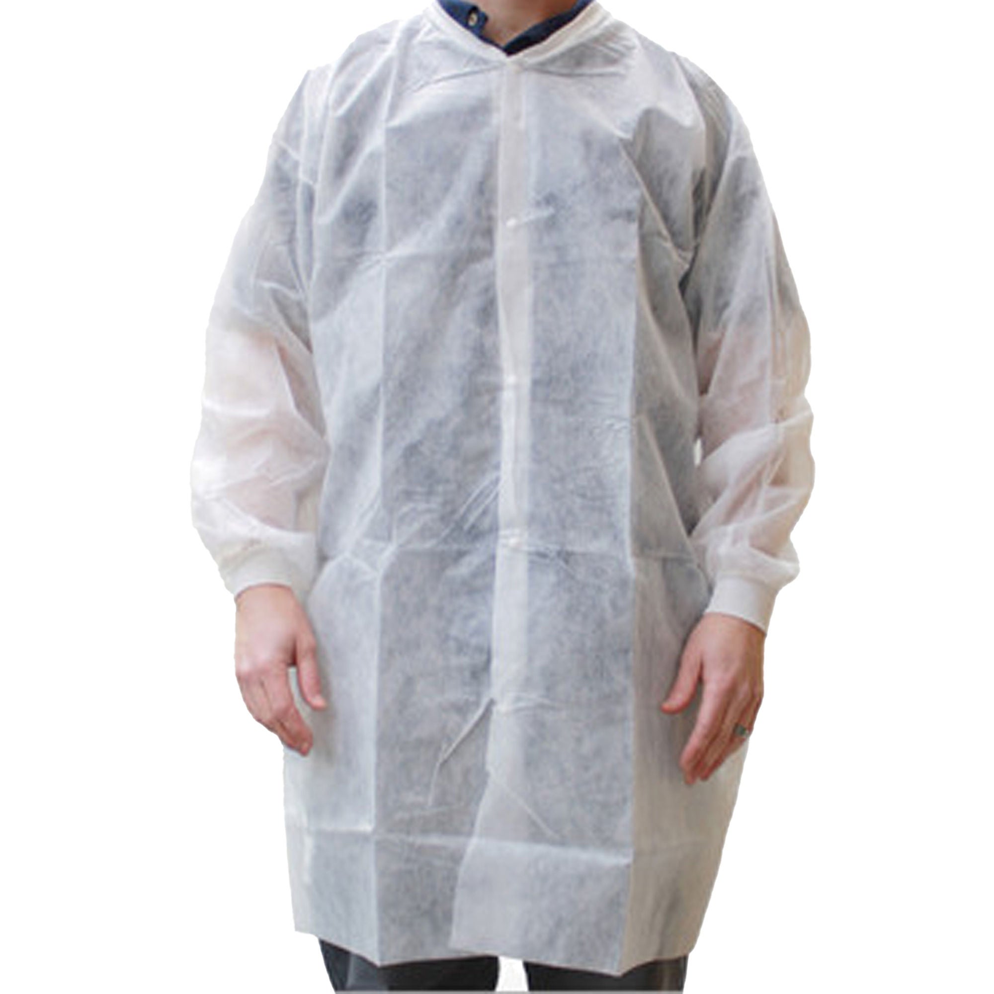 Acute Care Pharmaceuticals - PCOAT797-KW-3XL Cleanroom Lab Coat Pharma-Coat™ White 3X-Large Mid Length Nonwoven Polypropylene Disposable