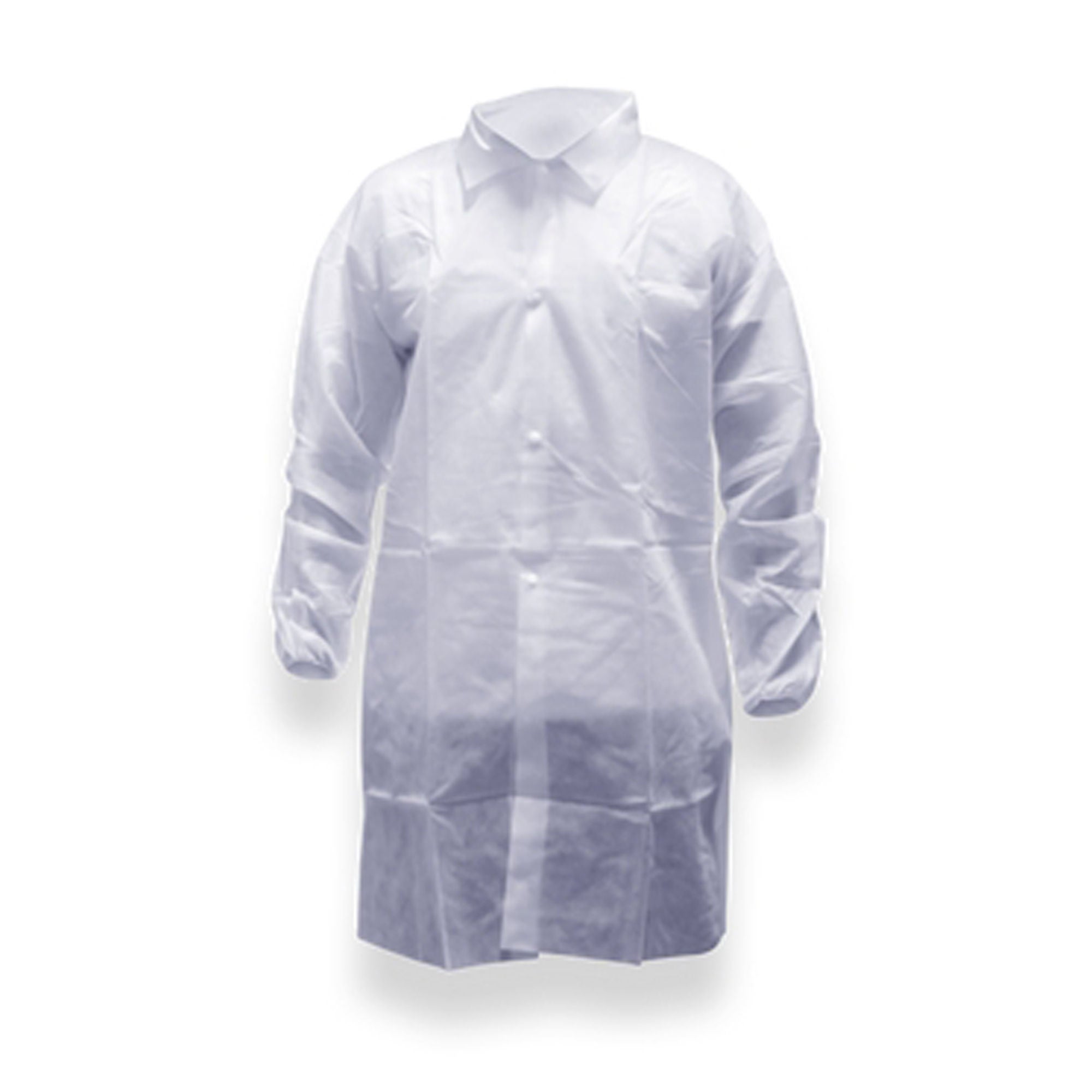 Acute Care Pharmaceuticals - PCOAT797-L Cleanroom Lab Coat Pharma-Coat™ White Large Mid Length Nonwoven Polypropylene Disposable