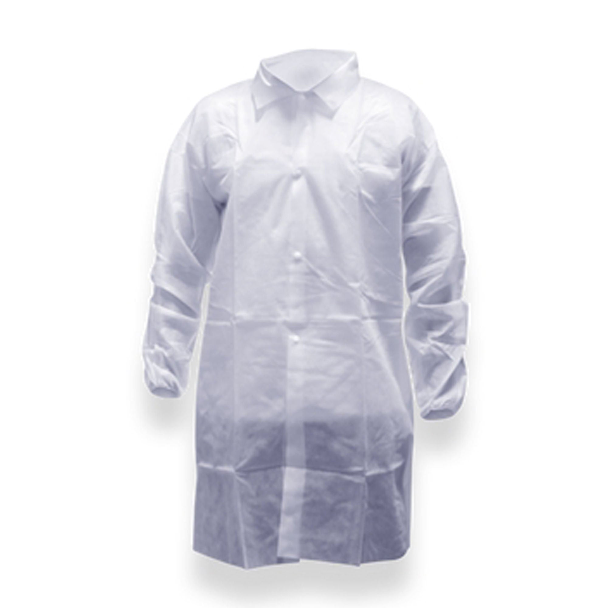 Acute Care Pharmaceuticals - PCOAT797-M Cleanroom Lab Coat Pharma-Coat™ White Medium Mid Length Nonwoven Polypropylene Disposable