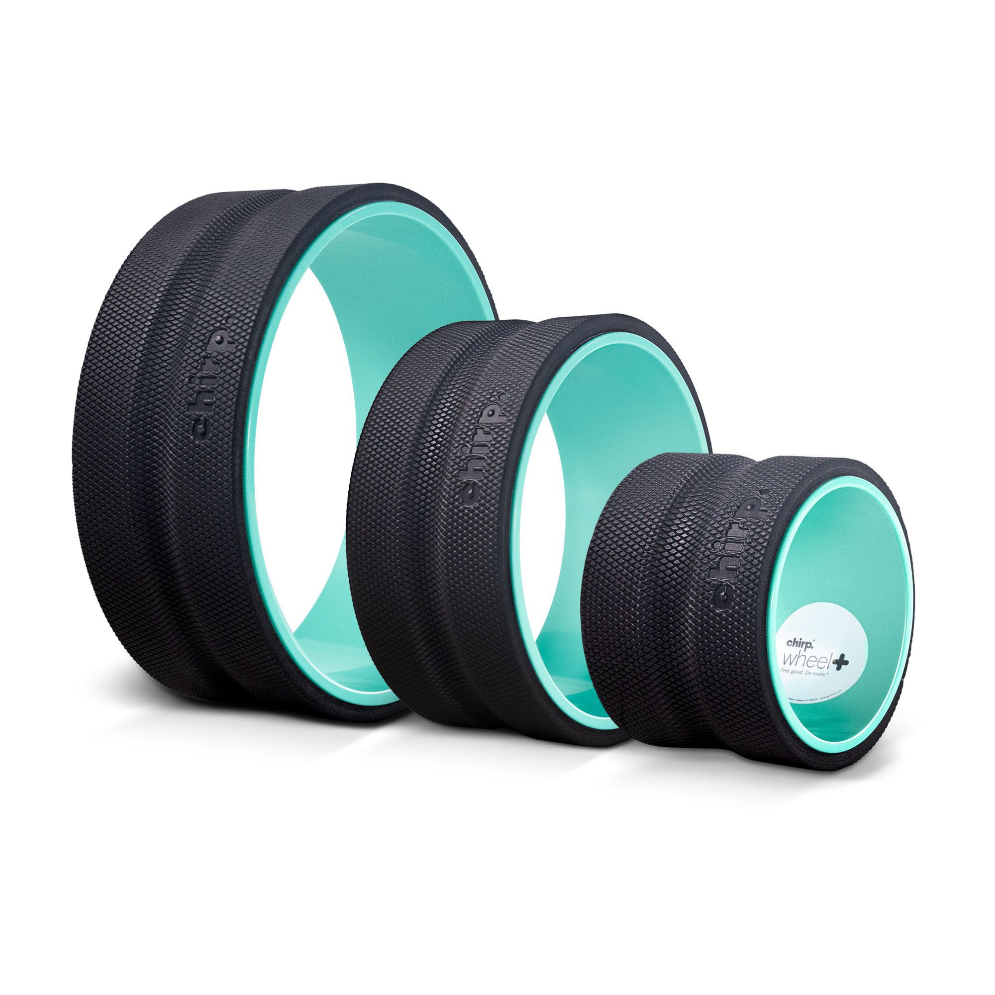 Chirp Innovation LLC - 3P-PW-PLUS Massage Wheel Set Chirp 4 / 6/ 10 Inch Diameter X 5 Inch Width