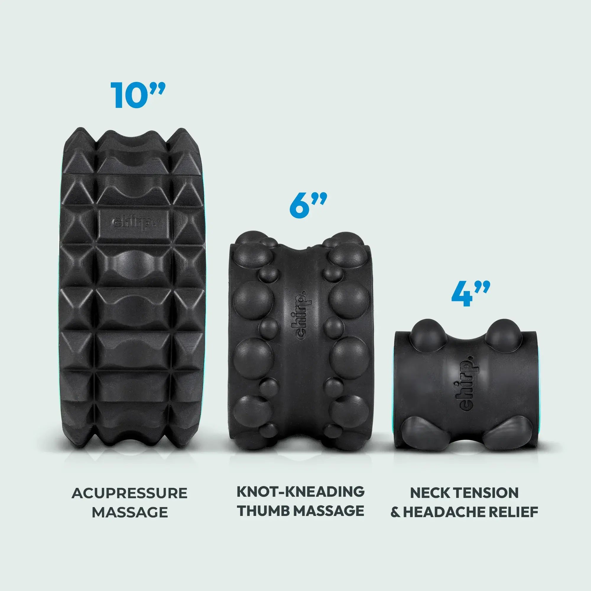 Chirp Massage Wheel Set W-XR-1064-MNT-D by Chirp Innovation