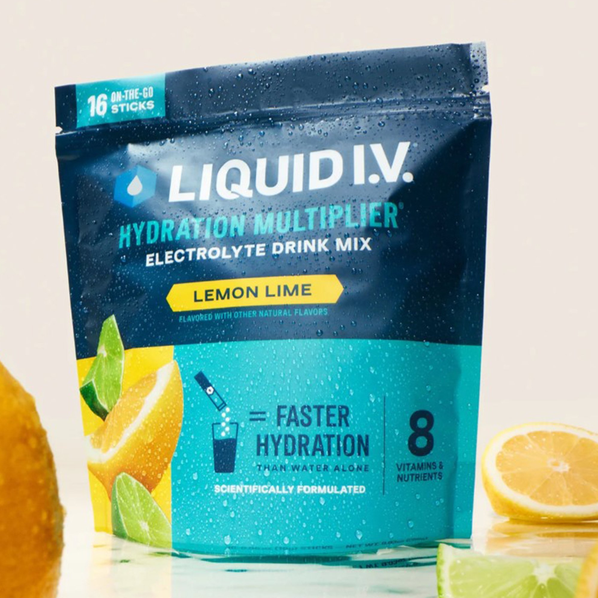 The LIV Group Inc LVM-6001 - Liquid I.V. Hydration Multiplier Electrolyte Drink Mix, Lemon Lime - 6/Box, 72/Case