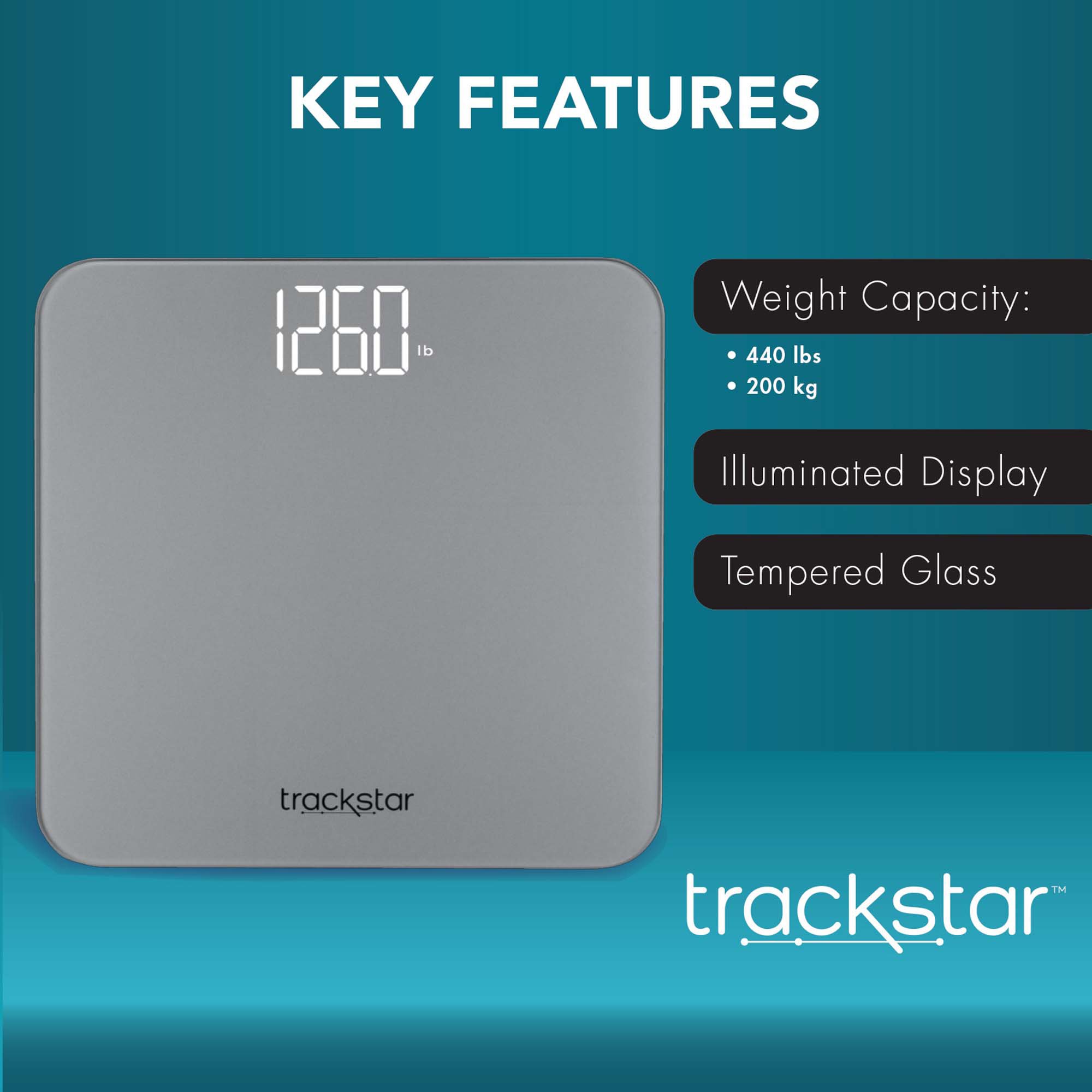 Trackstar Floor Scale 302-1113B by Veridian Healthcare