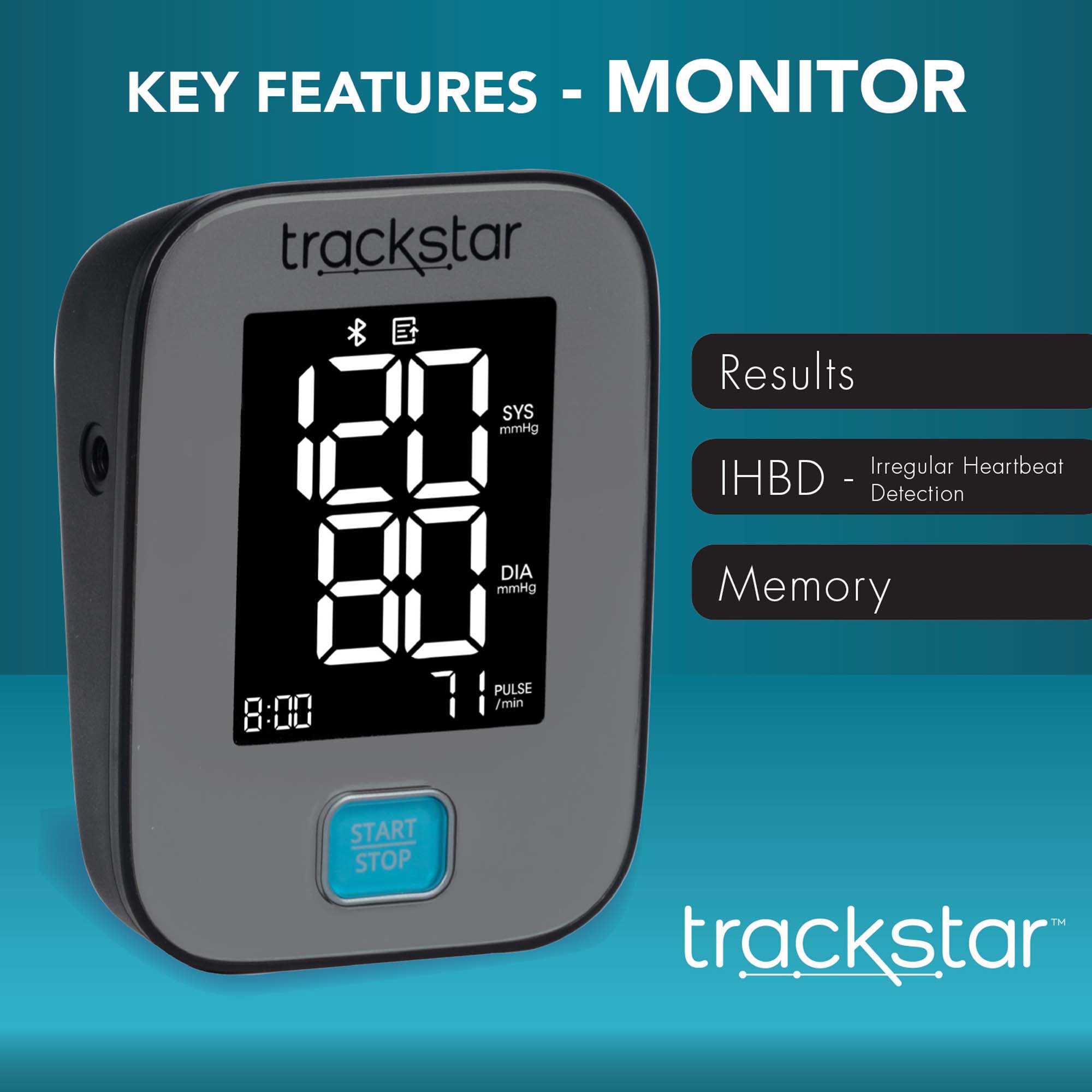 RPM Pro Digital Blood Pressure Monitor 302-2110B by Veridian Healthcare