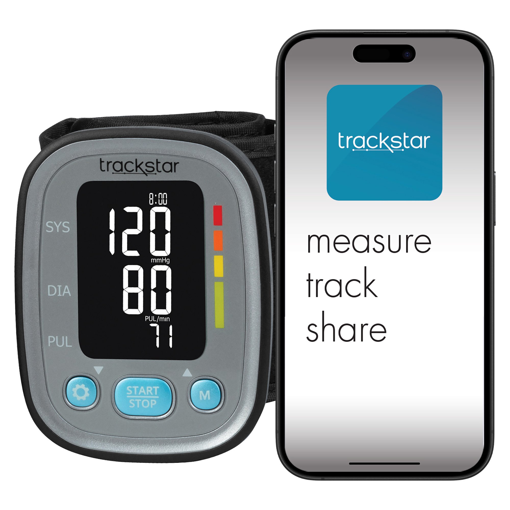Trackstar Digital Blood Pressure Monitor 302-WS380 by Veridian Healthcare