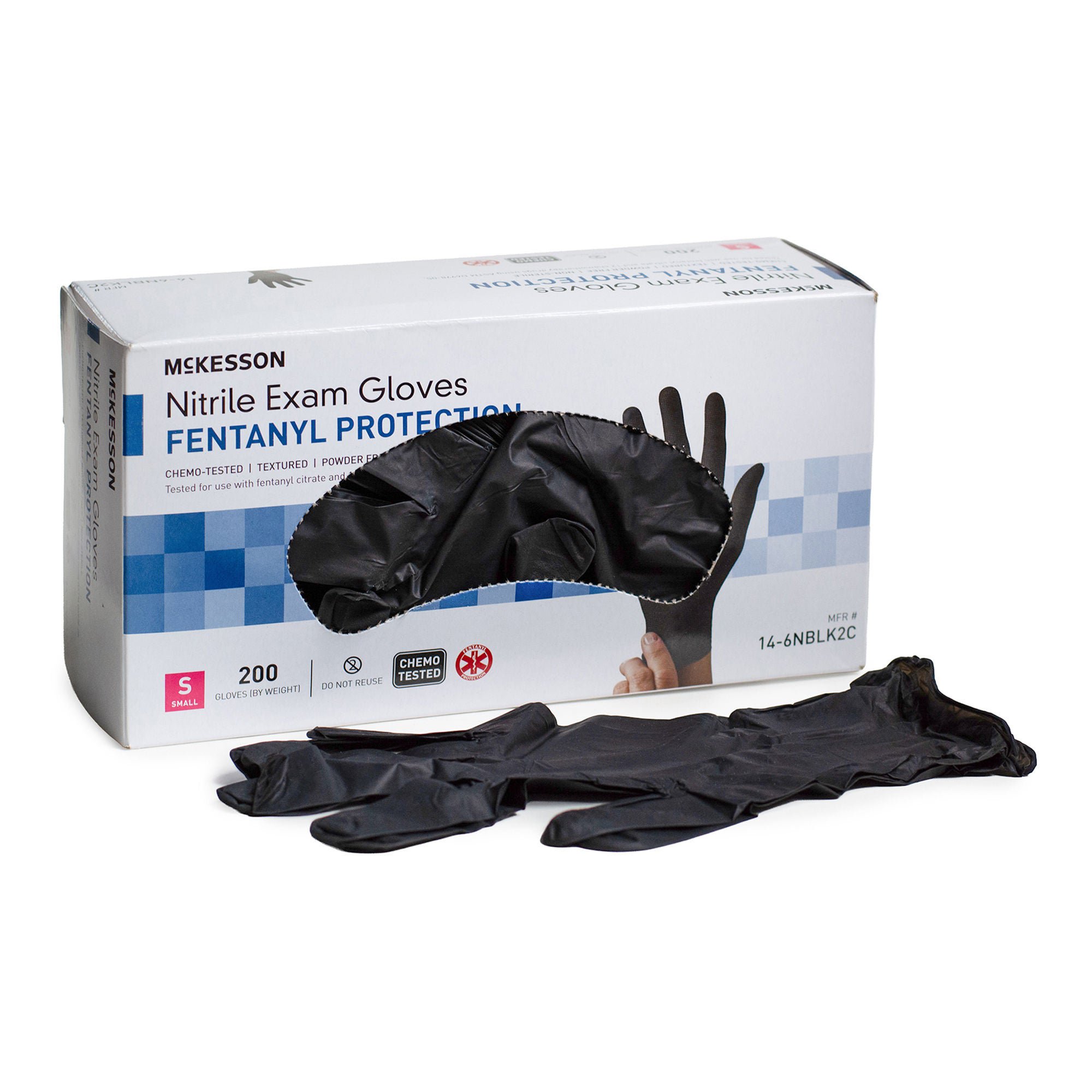 McKesson Brand - 14-6NBLK2C McKesson Confiderm® 6.8C Nitrile Exam Glove