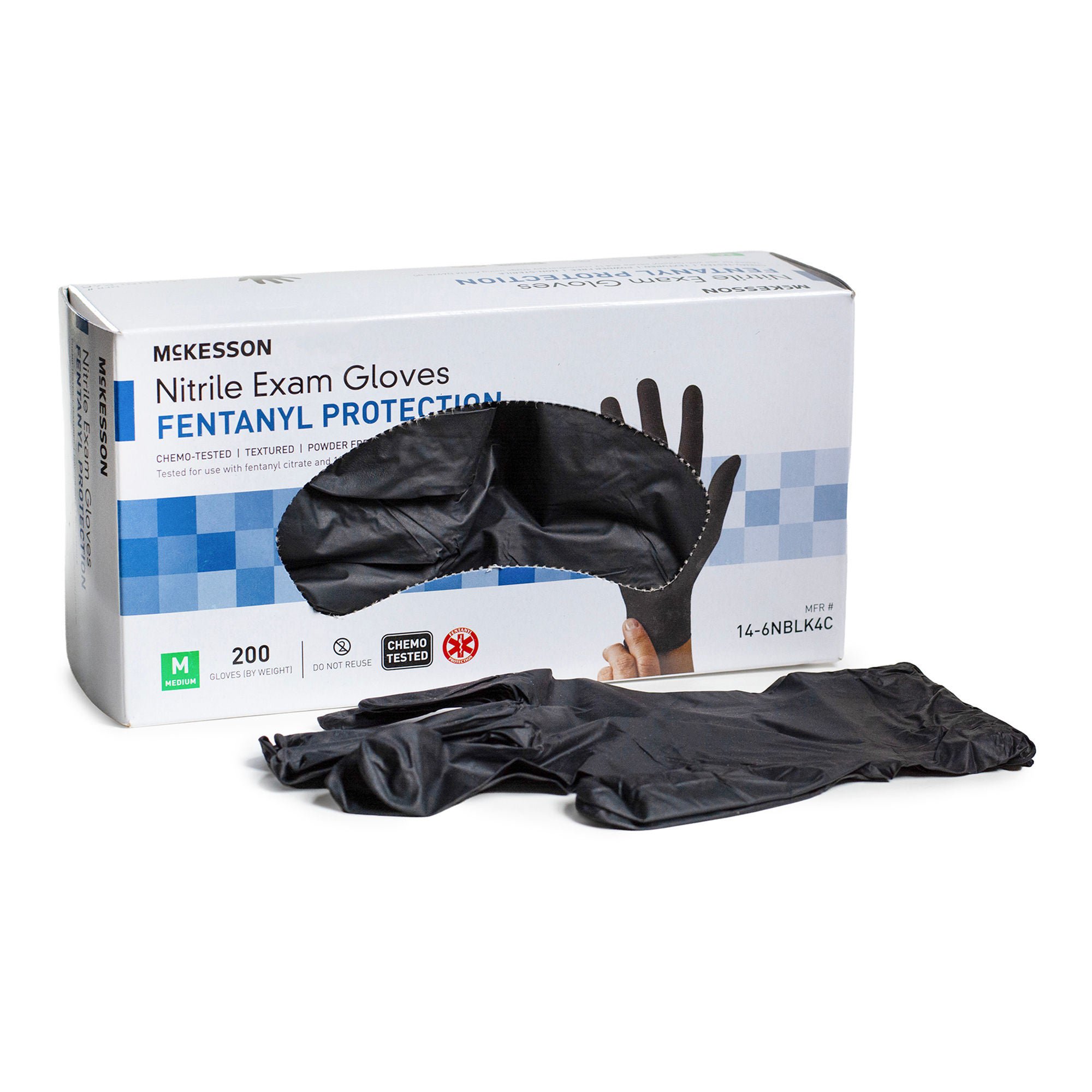 McKesson Brand - 14-6NBLK4C McKesson Confiderm® 6.8C Nitrile Exam Glove