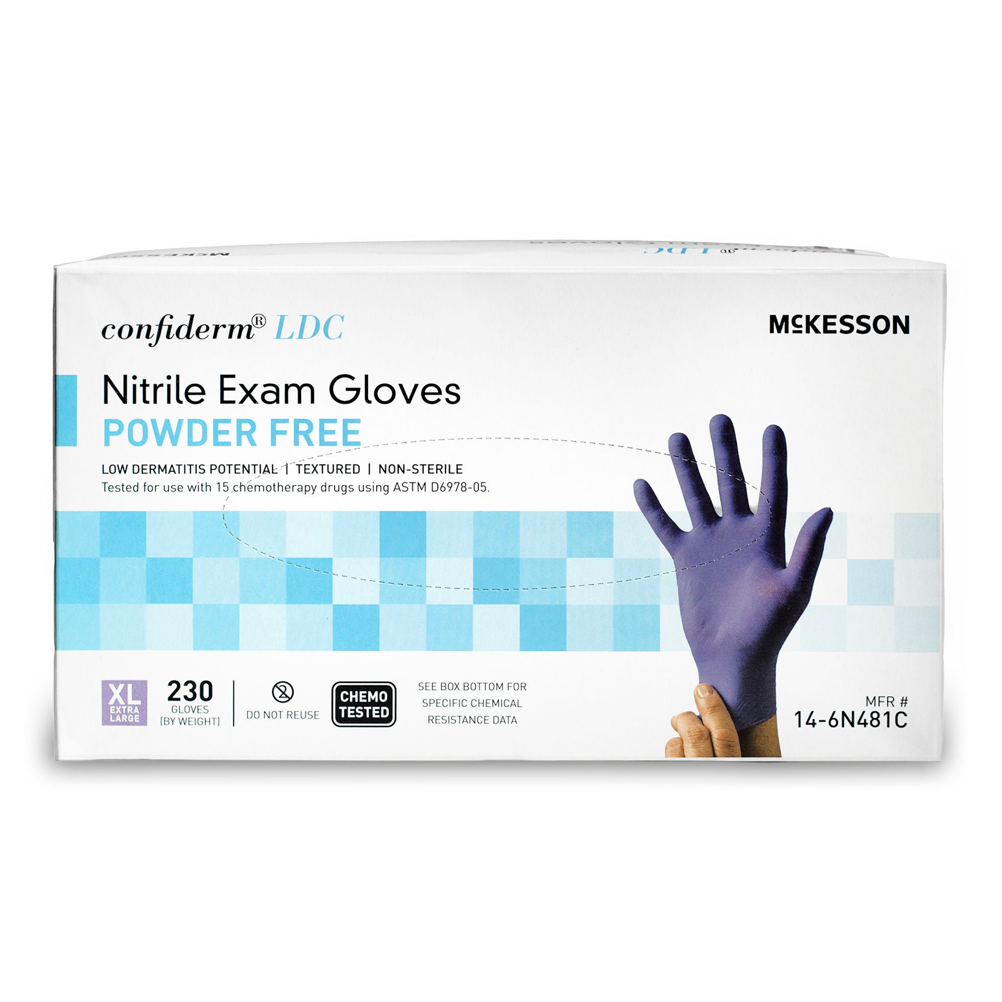 McKesson Brand - 14-6N481C McKesson Confiderm® 6.8C Nitrile Exam Glove