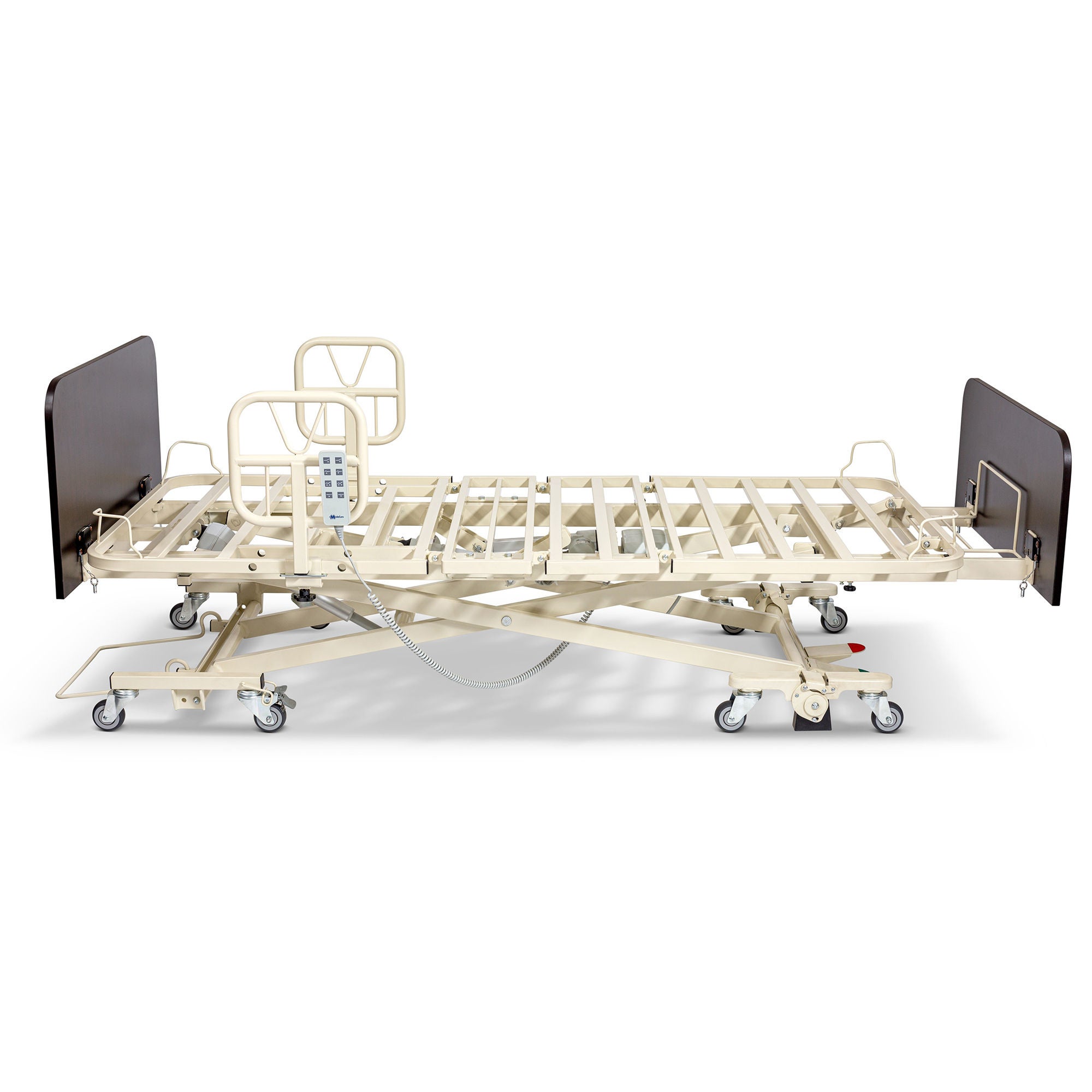 Medacure Inc - LX-BARI-CLS-F Expandable Bariatric Bed Lincoln Bariatric 80 to 88 Inch Length Slat Deck 10 Functions 14 Inch Height