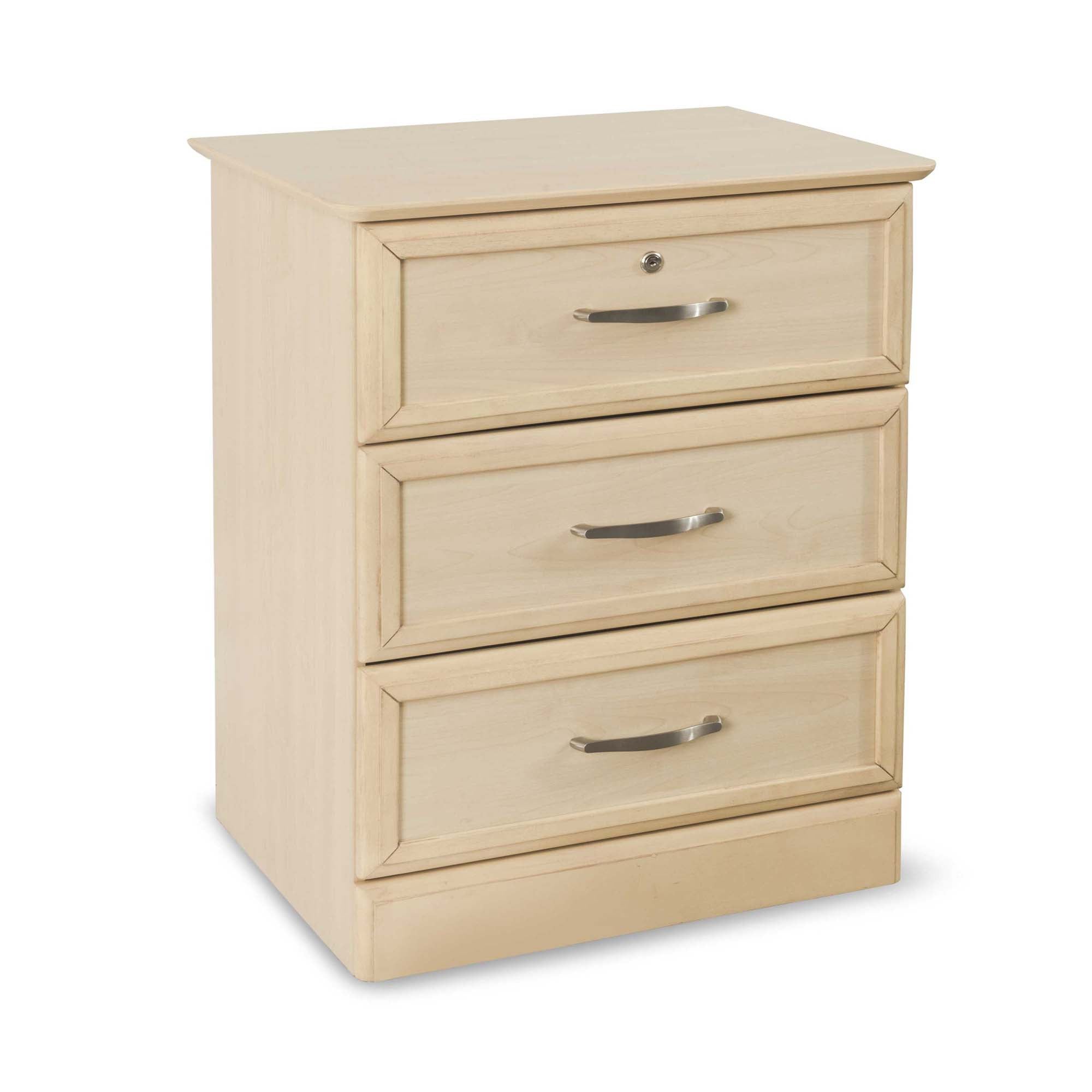 Medacure Inc - HC-BSC3D-MP Bedside Cabinet Medacure Inc Maple 24 W X 16 D X 30 H Inch 3 Drawers Without Shelves Without Doors