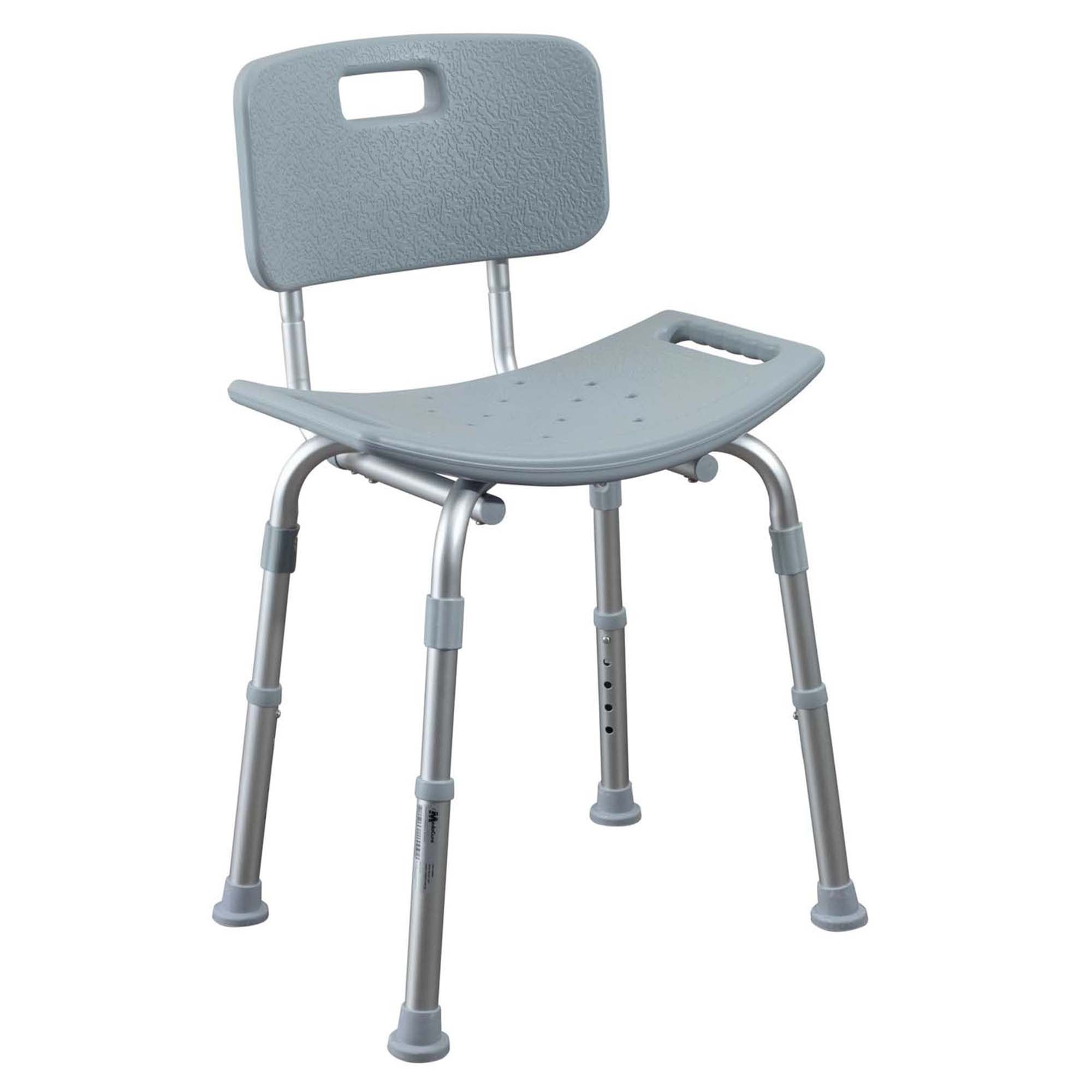 Medacure Inc - BB400 Bath Bench Without Arms Aluminum Frame With Backrest 19-1/4 Inch Seat Width 300 lbs. Weight Capacity
