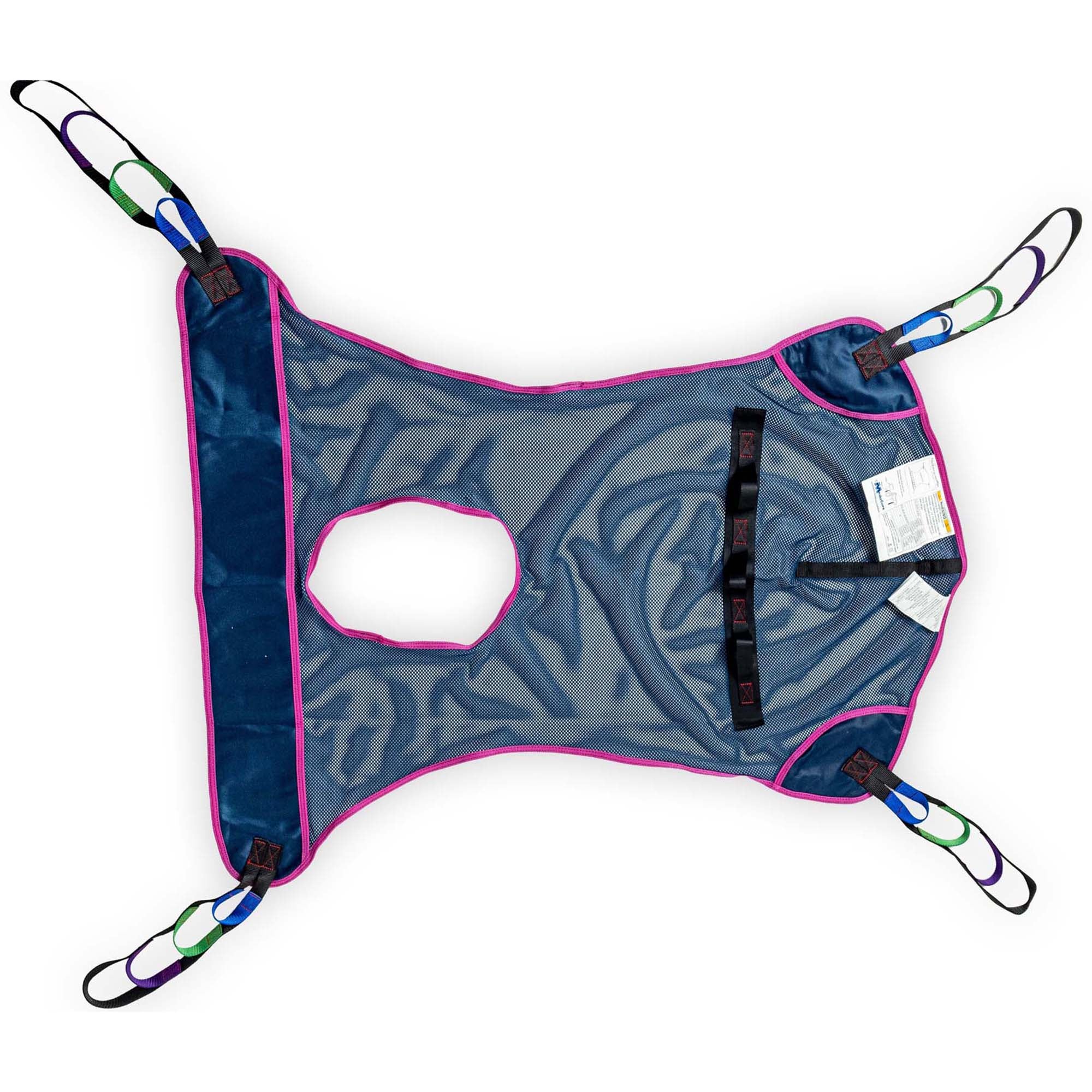 Medacure Inc - M200-MC Full Body Commode Sling MedaCure® 4 Point Cradle With Head Support Loop Attachment Medium 660 lbs. Weight Capacity