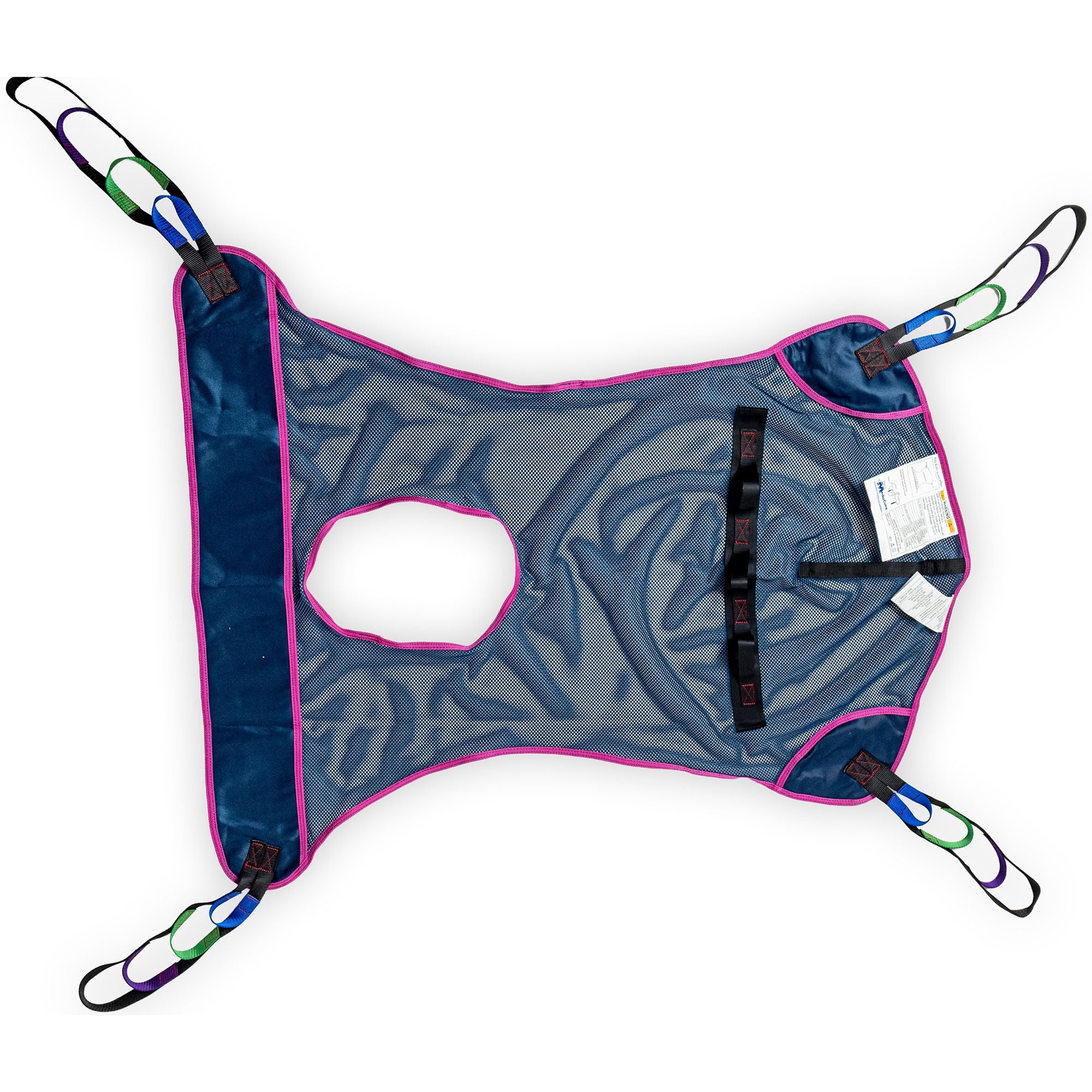Medacure Inc - XL400-MC Full Body Commode Sling MedaCure® 4 Point Cradle With Head Support Loop Attachment X-Large 660 lbs. Weight Capacity