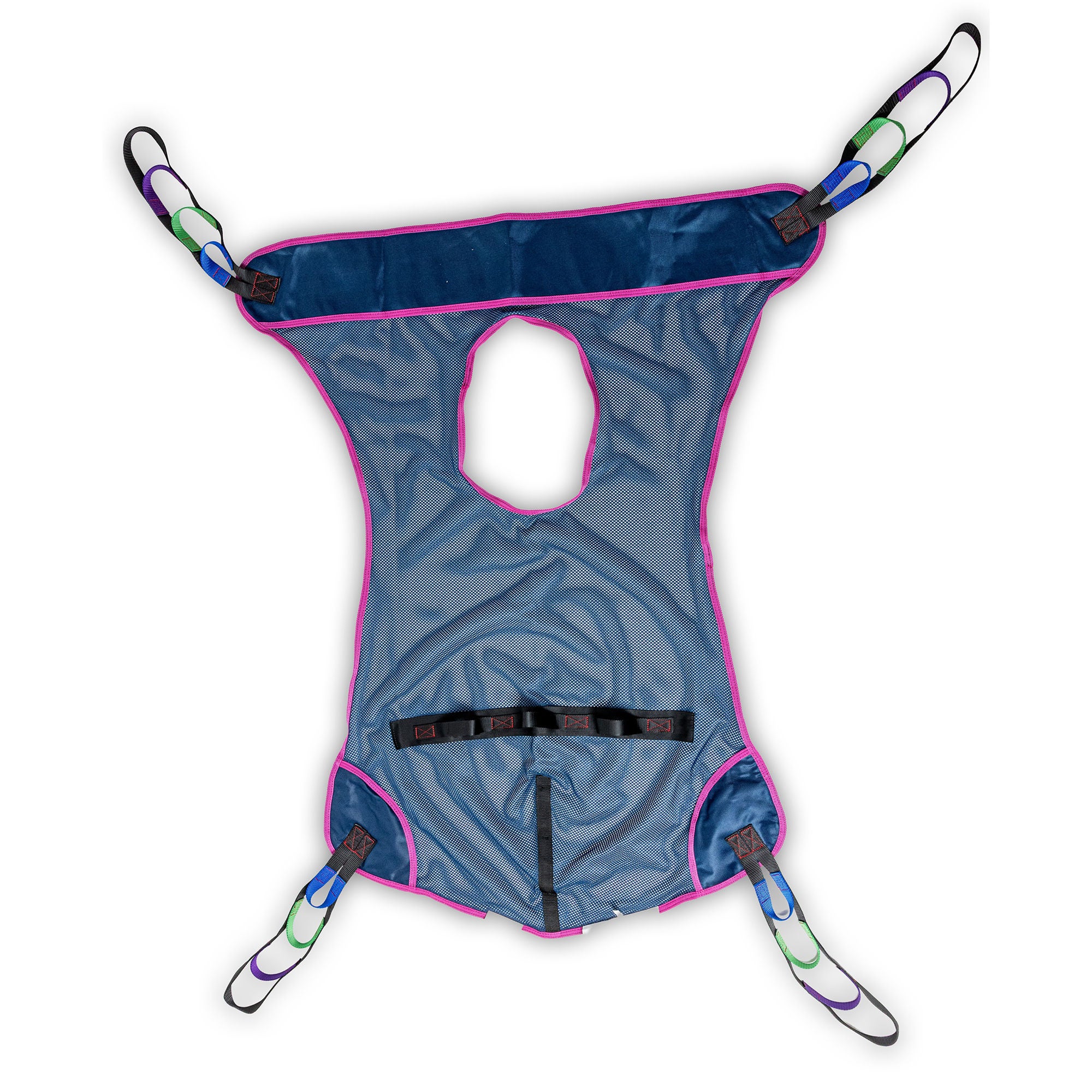 Medacure Inc - XXL500-MC Full Body Commode Sling MedaCure® 4 Point Cradle With Head Support Loop Attachment 2X-Large 660 lbs. Weight Capacity