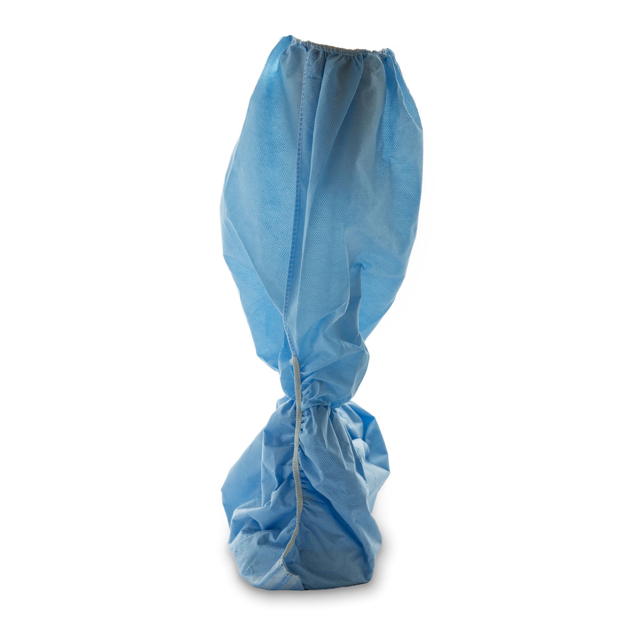 McKesson Brand - 16-BCNSMFB9-XL Boot Cover McKesson X-Large Knee High Nonskid Sole Blue NonSterile