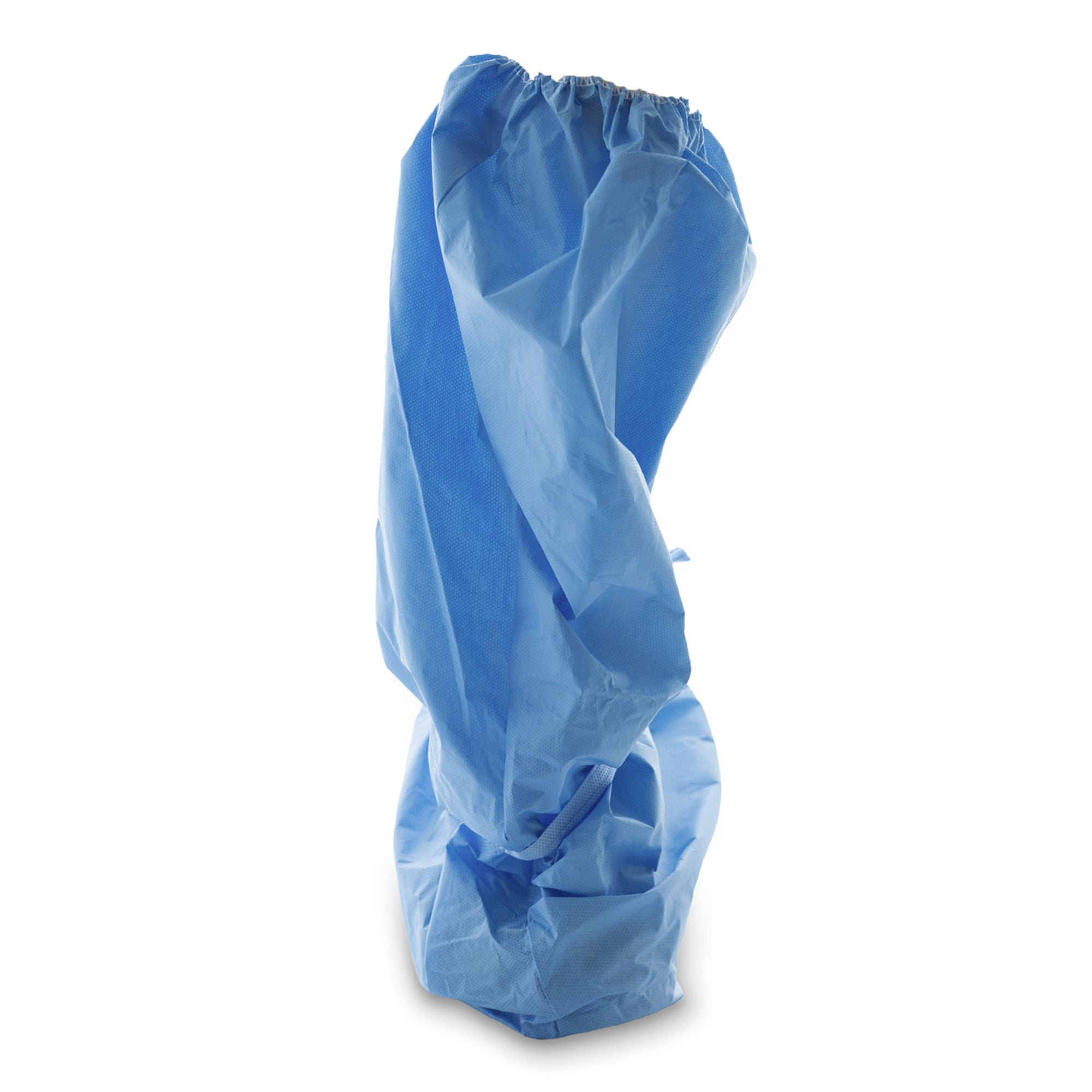 McKesson Brand - 16-BCNSHFB9-OSFM Boot Cover McKesson One Size Fits Most Knee High Foam Traction Strip Sole Blue NonSterile