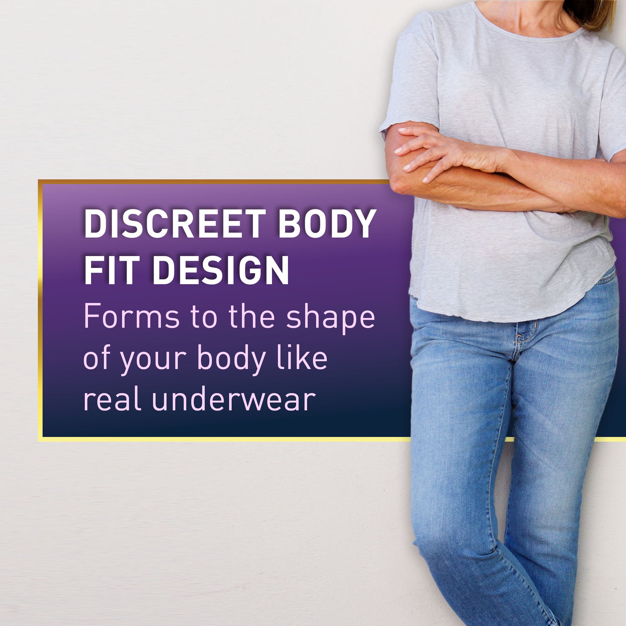 McKesson Brand UWDM-LGPINK - McKesson Premium Discreet Underwear for Women, Maximum Absorbency, Large - 20/Bag, 80/Case