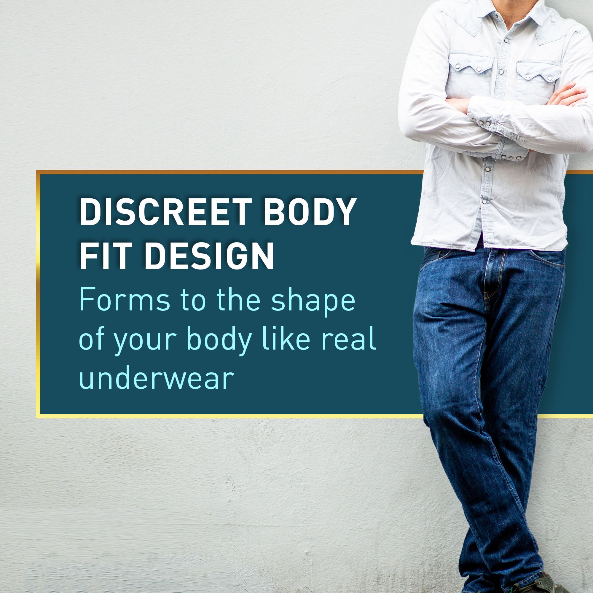 McKesson Brand UWDM-LGGRAY - McKesson Premium Discreet Underwear for Men, Maximum Absorbency, Large - 20/Bag, 80/Case