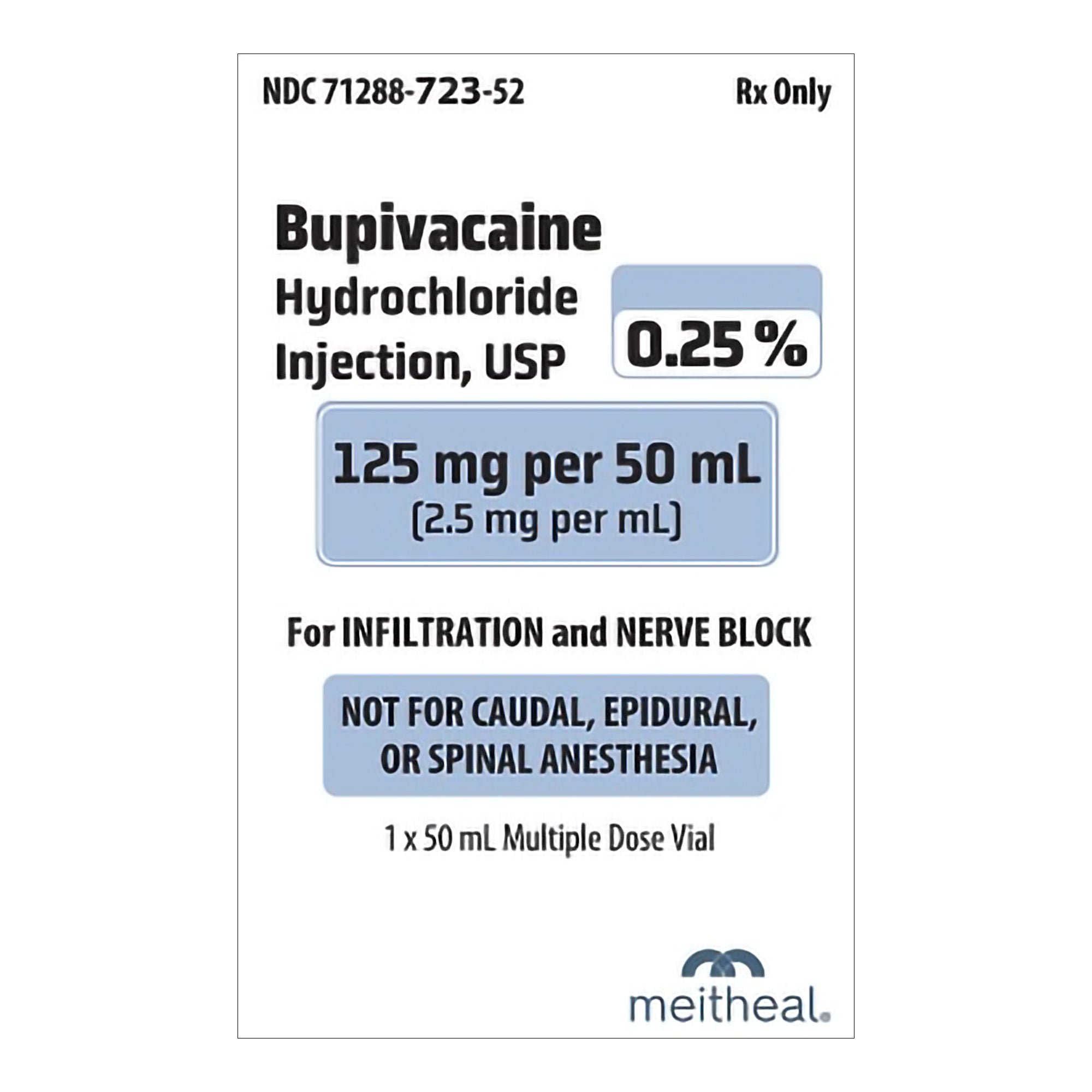 Meitheal Pharmaceuticals Inc - 71288072352 Bupivacaine HCl 0.25%