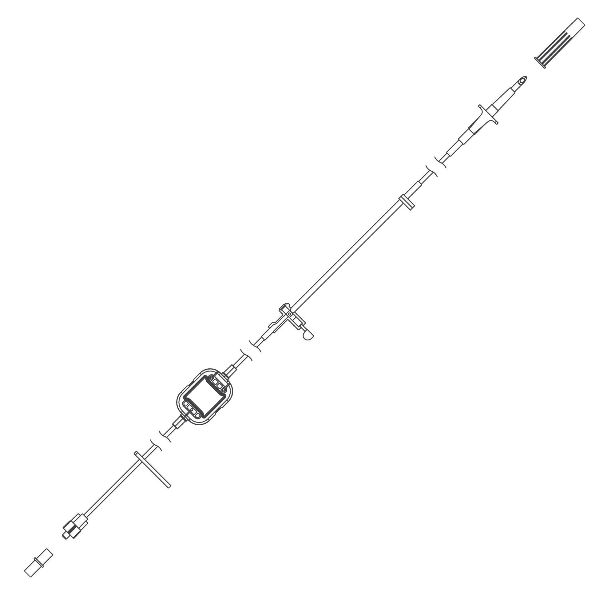Zevex - 380-4130 IV Pump Set Pump 99 Inch Tubing