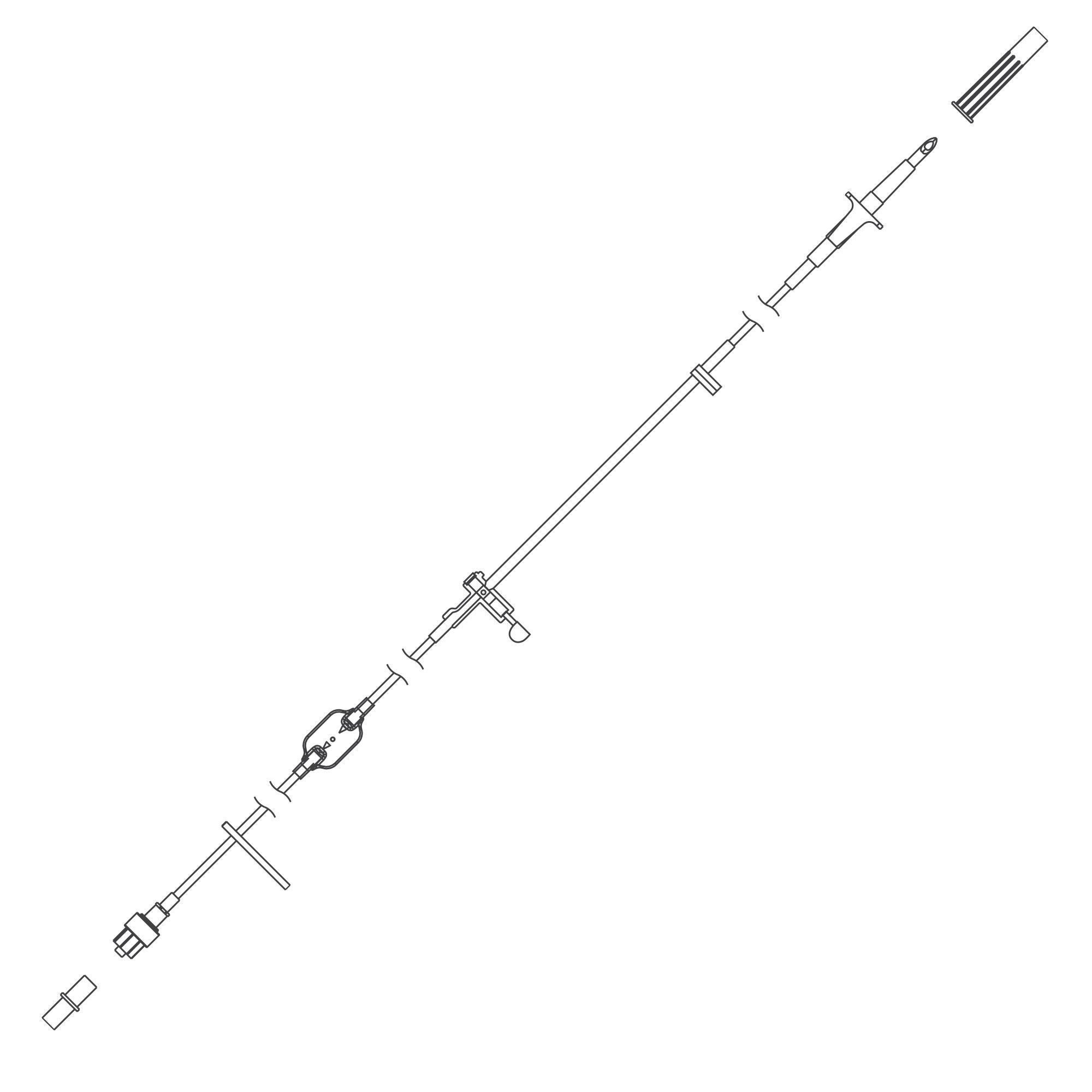 Zevex - 380-4165 IV Pump Set Pump 94 Inch Tubing Epidural