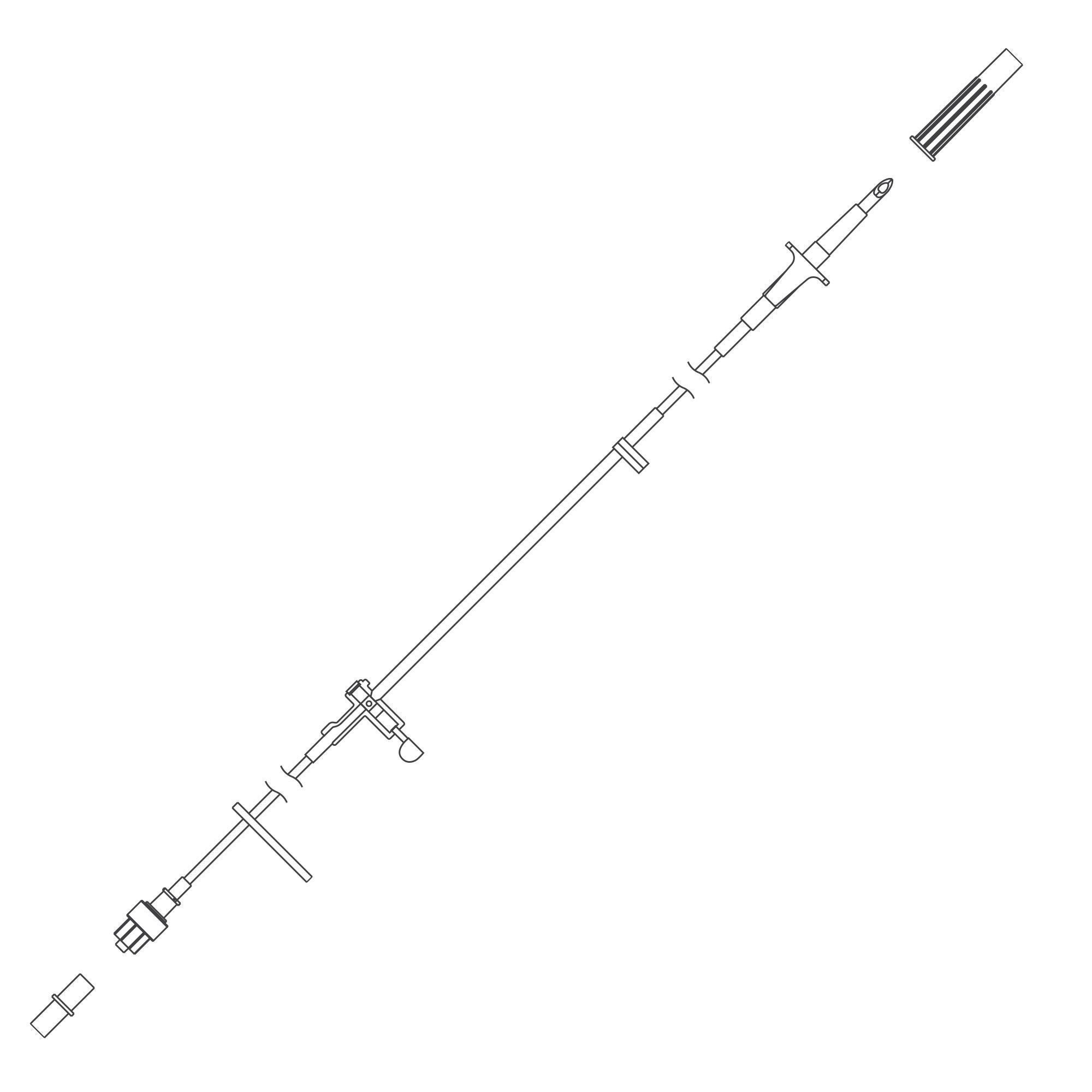 Zevex - 380-4166 IV Pump Set Pump 87 Inch Tubing