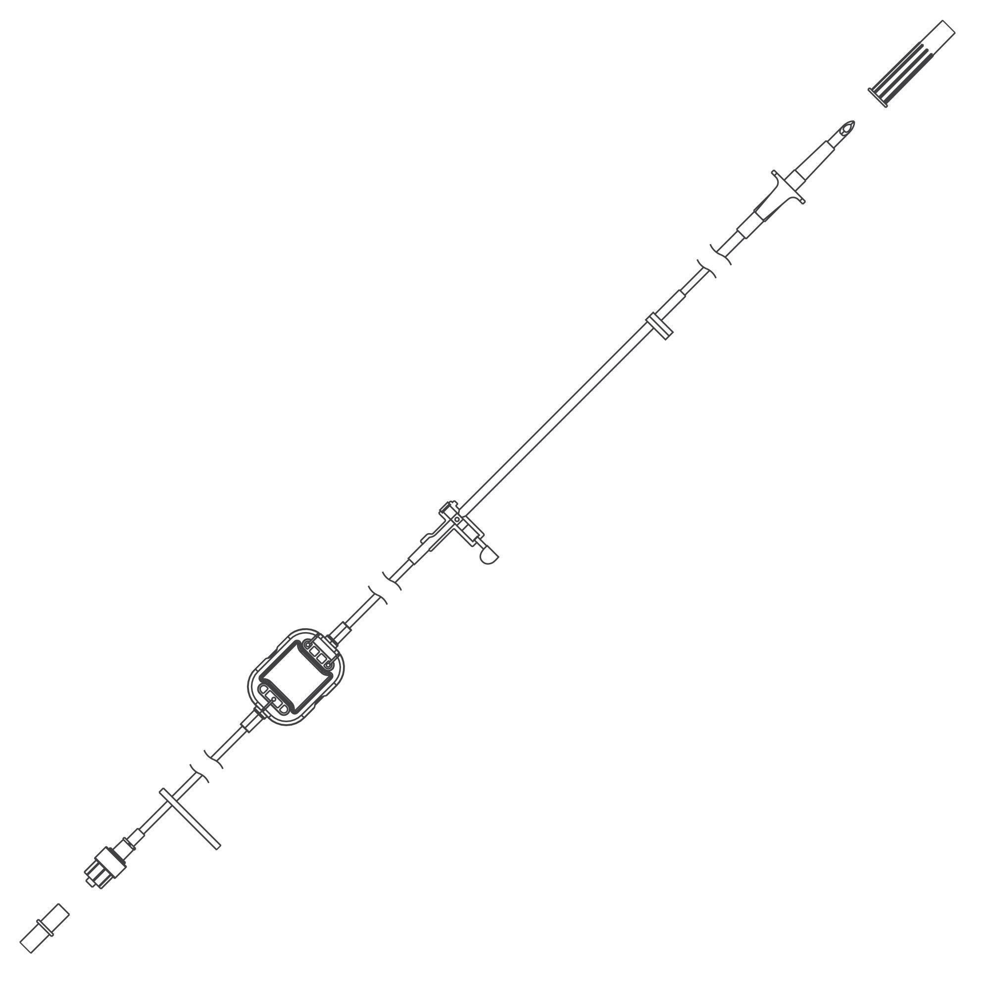 Zevex - 380-4173 IV Pump Set Pump 99 Inch Tubing