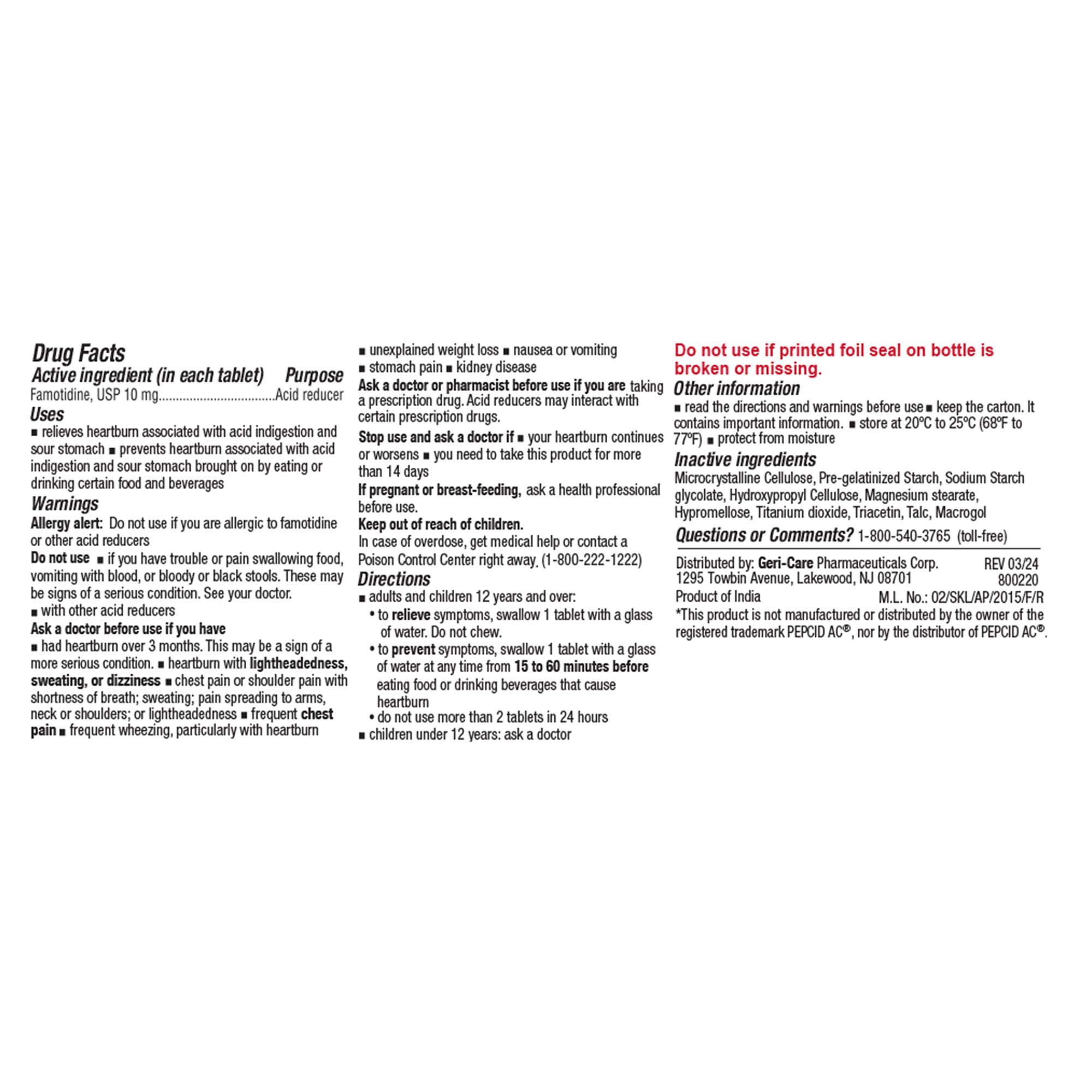 Geri-Care Antacid 317-03-GCP by Geri-Care