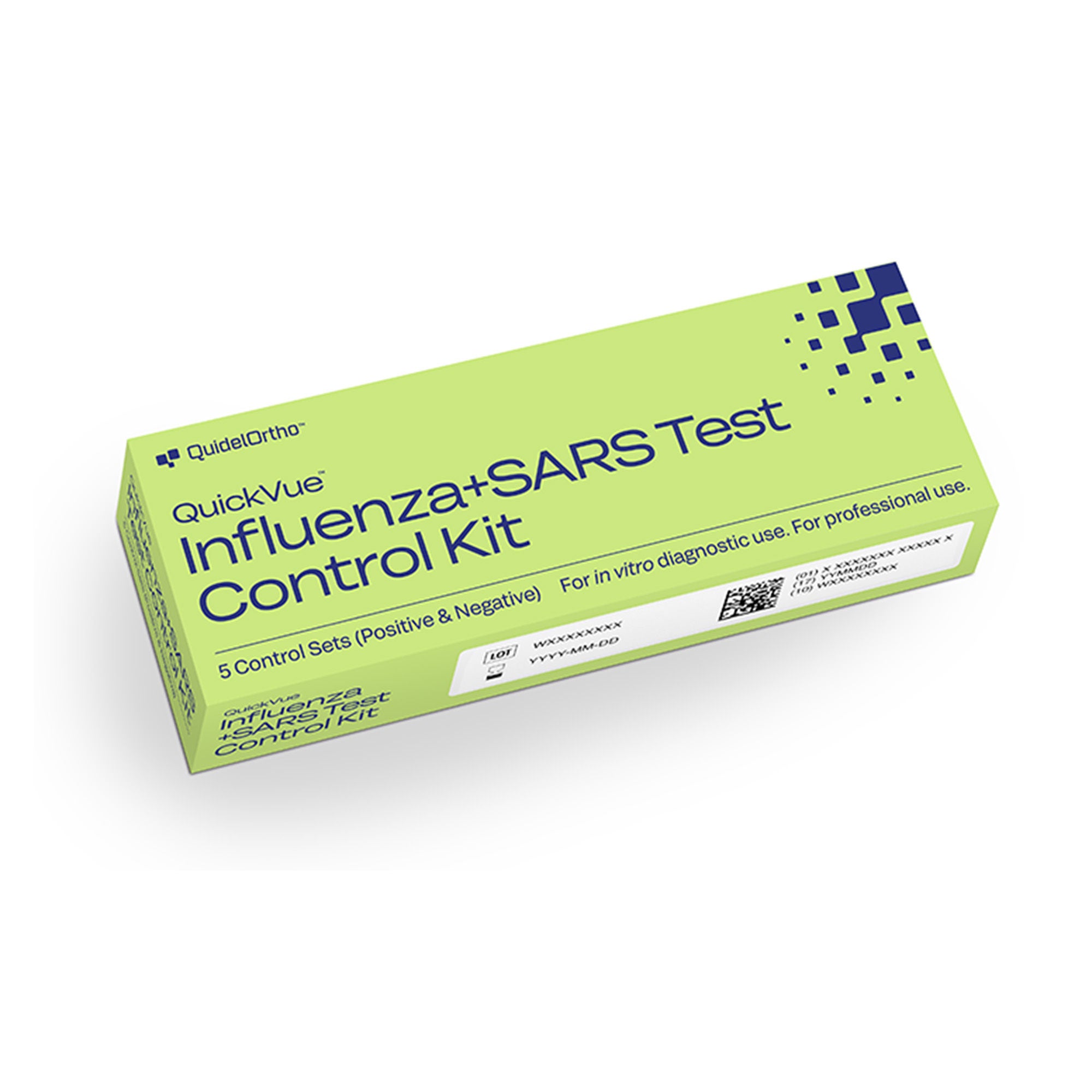 Quidel - 20519 Control Set QuickVue™ Influenza + SARS Positive Level / Negative Level 10 Swabs