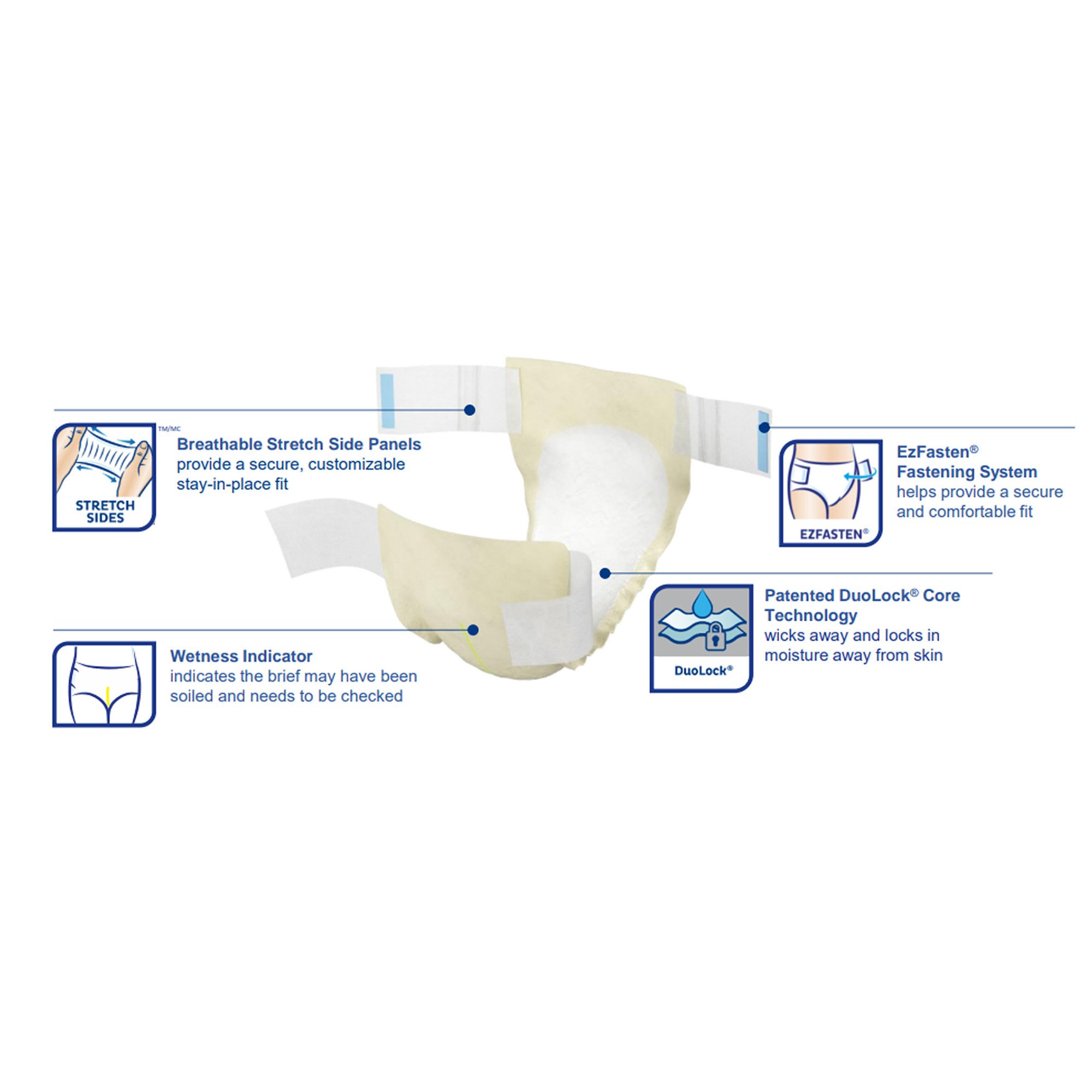 TENA Stretch Plus Incontinence Brief 67660 by Essity HMS North America