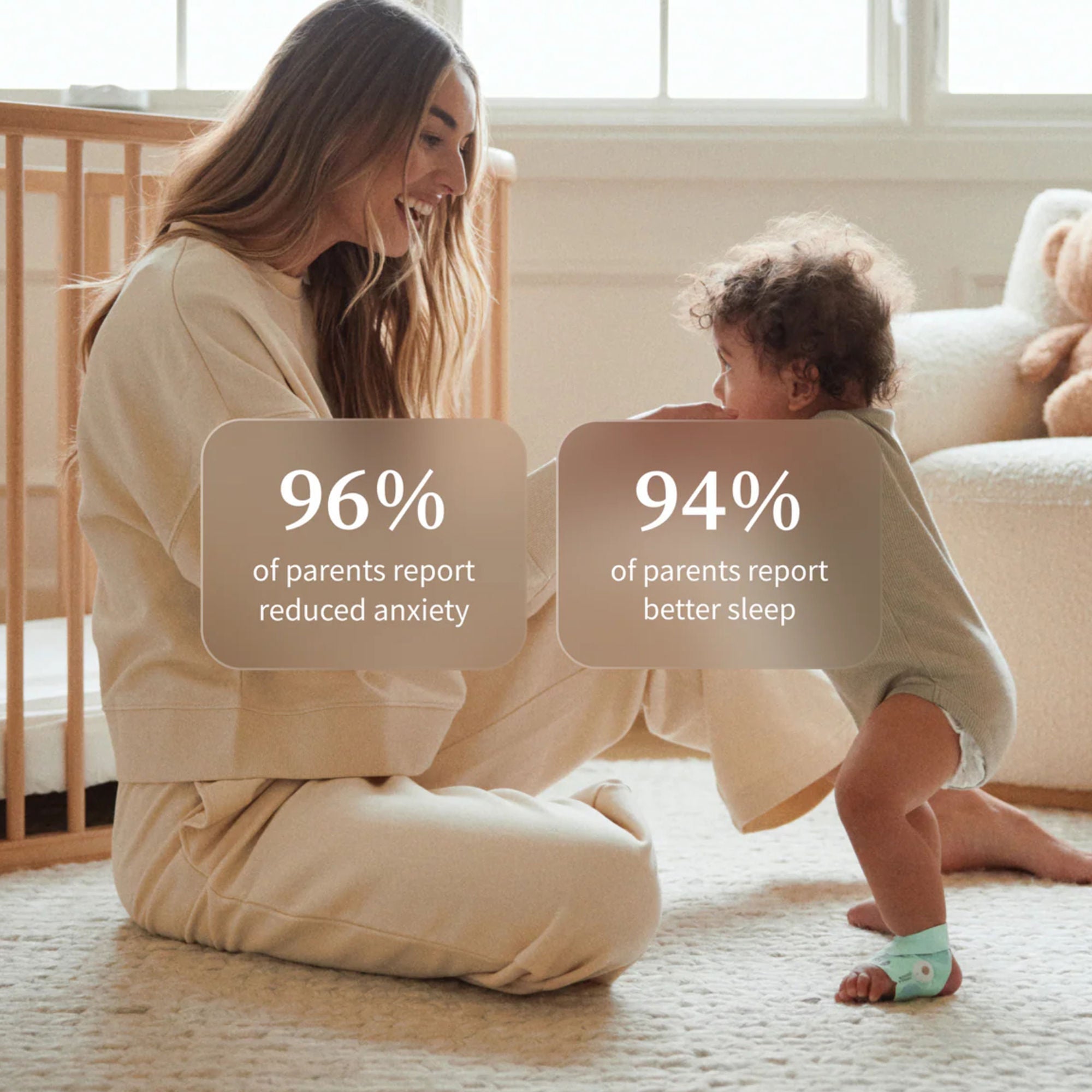 Owlet Baby Care Inc - PS03NWBUSN Baby Monitoring System Owlet® Dream Duo Bedtime Blue