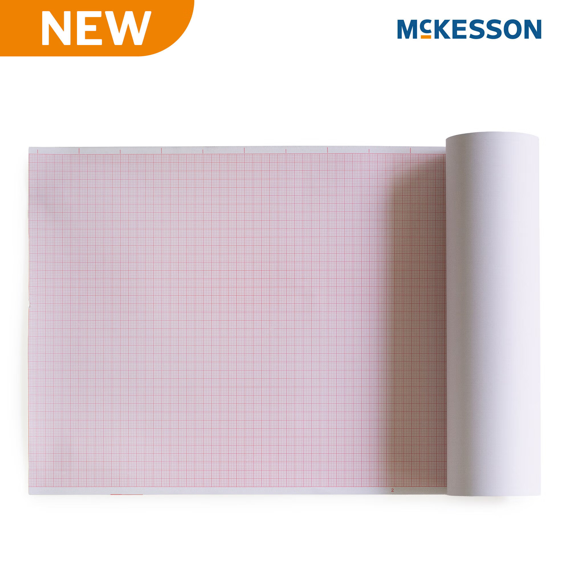 McKesson Brand - 252-9740 Recording Chart Paper McKesson Roll Red Grid