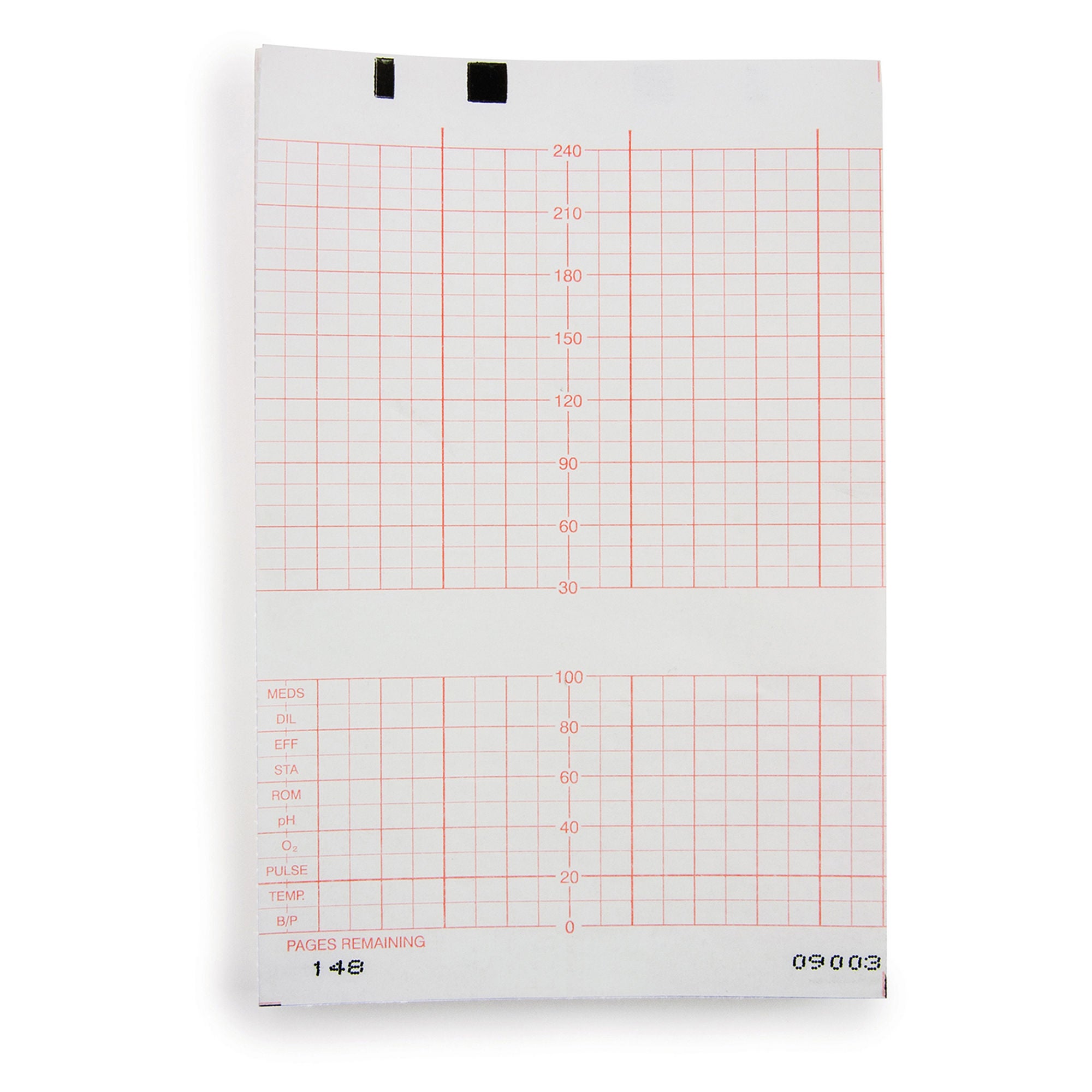 McKesson Brand - 252-M1910A Recording Chart Paper McKesson Z-Fold Orange Grid