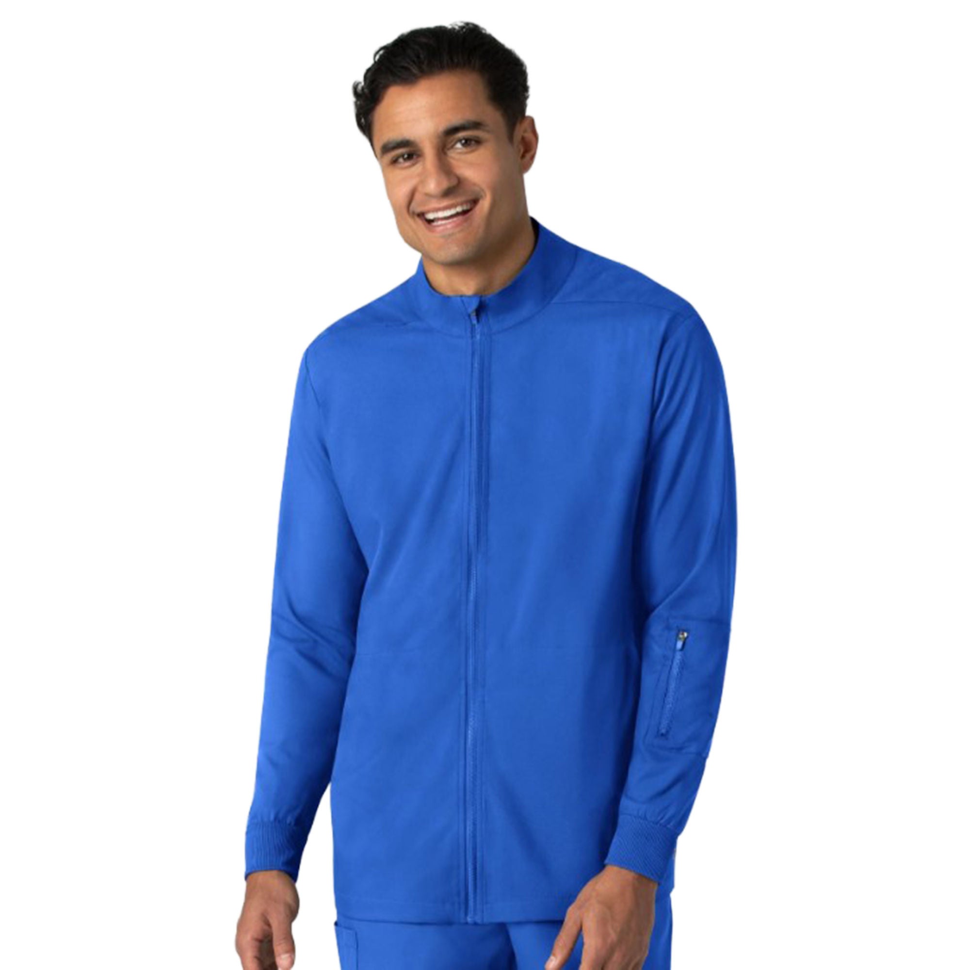 Fashion Seal Uniforms - 8351-ROYA-2XL Warm-Up Jacket Wink™ Boundless Royal Blue 2X-Large Hip Length 93% Polyester / 7% Spandex Reusable