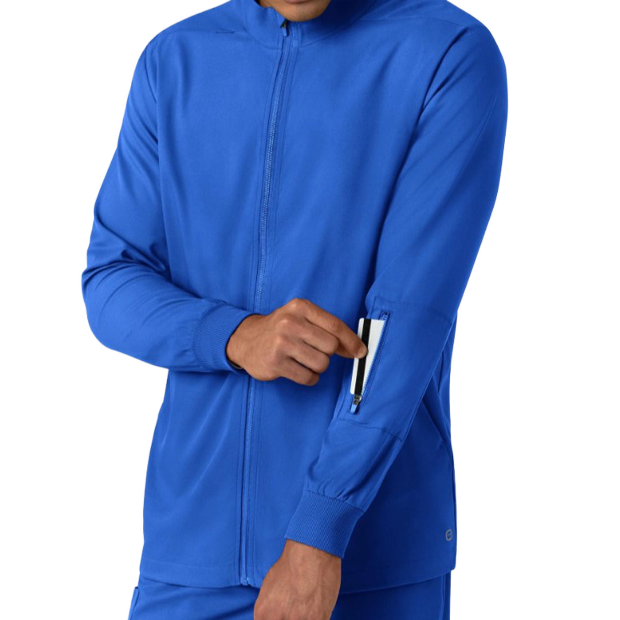 Fashion Seal Uniforms - 8351-ROYA-M Warm-Up Jacket Wink™ Boundless Royal Blue Medium Hip Length 93% Polyester / 7% Spandex Reusable