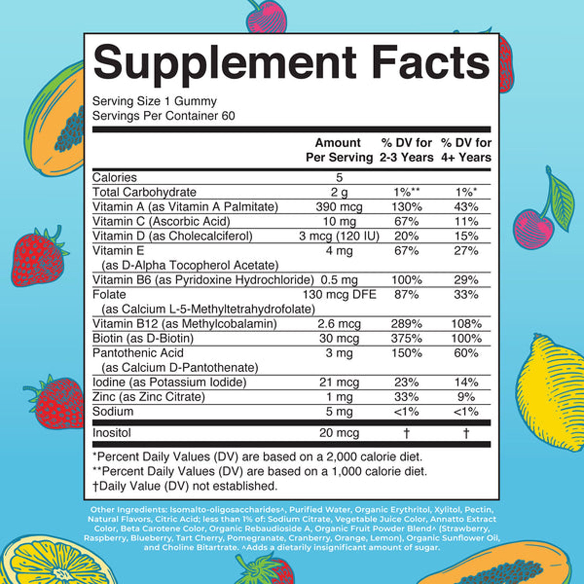 Mary Ruth's Kids Multivitamin Dietary Supplement GM-KD-MLT-CV-SF-060-UN-02 by MRO MaryRuth