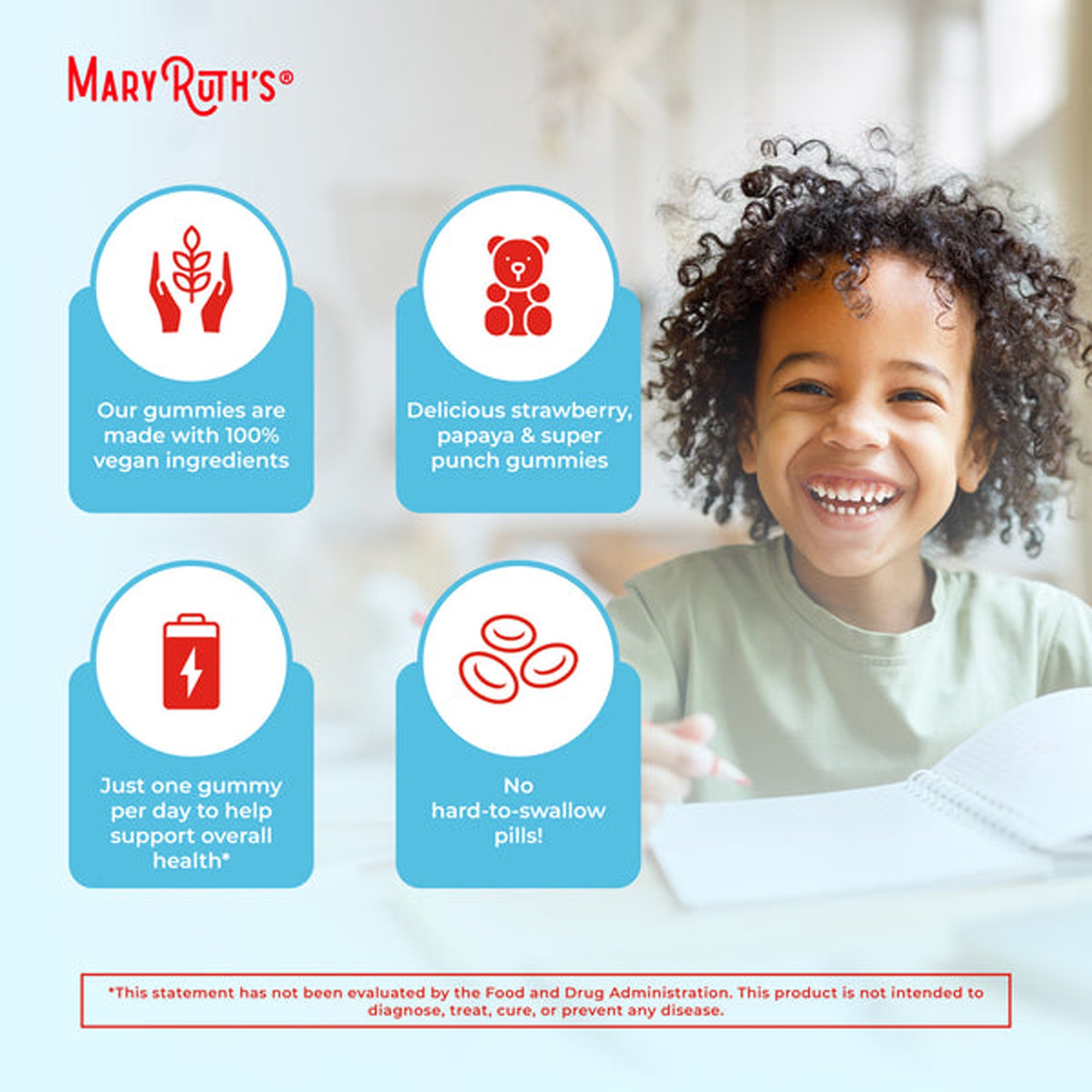 Mary Ruth's Kids Multivitamin Dietary Supplement GM-KD-MLT-CV-SF-060-UN-02 by MRO MaryRuth