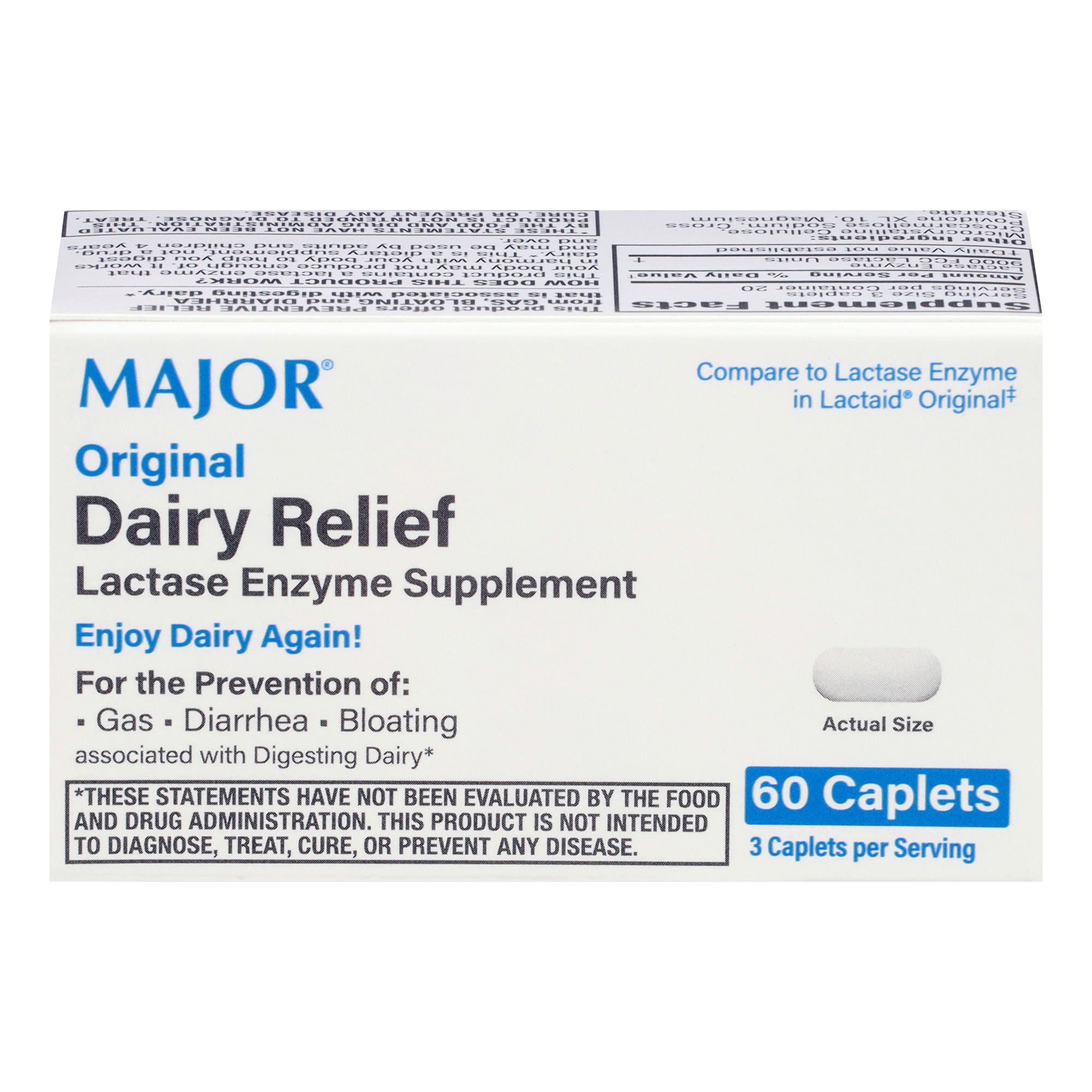 Major Pharmaceuticals - 00904750852 Dietary Supplement Lactase Enzyme 3