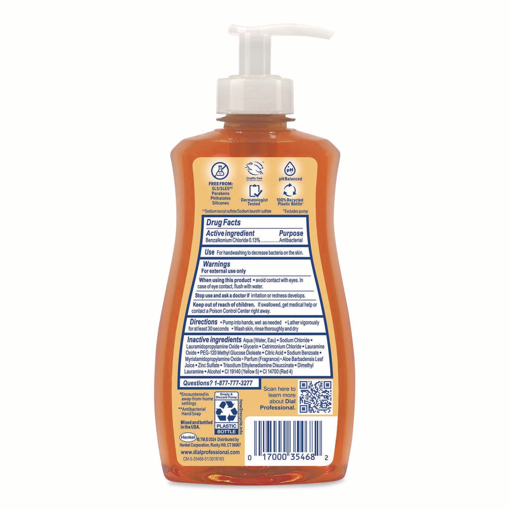 Essendant Co-United Stationers - DIA35470 Antibacterial Soap Dial® Professional Antibacterial Defense™ Gold + Aloe Liquid 11 oz. Pump Bottle Original Scent