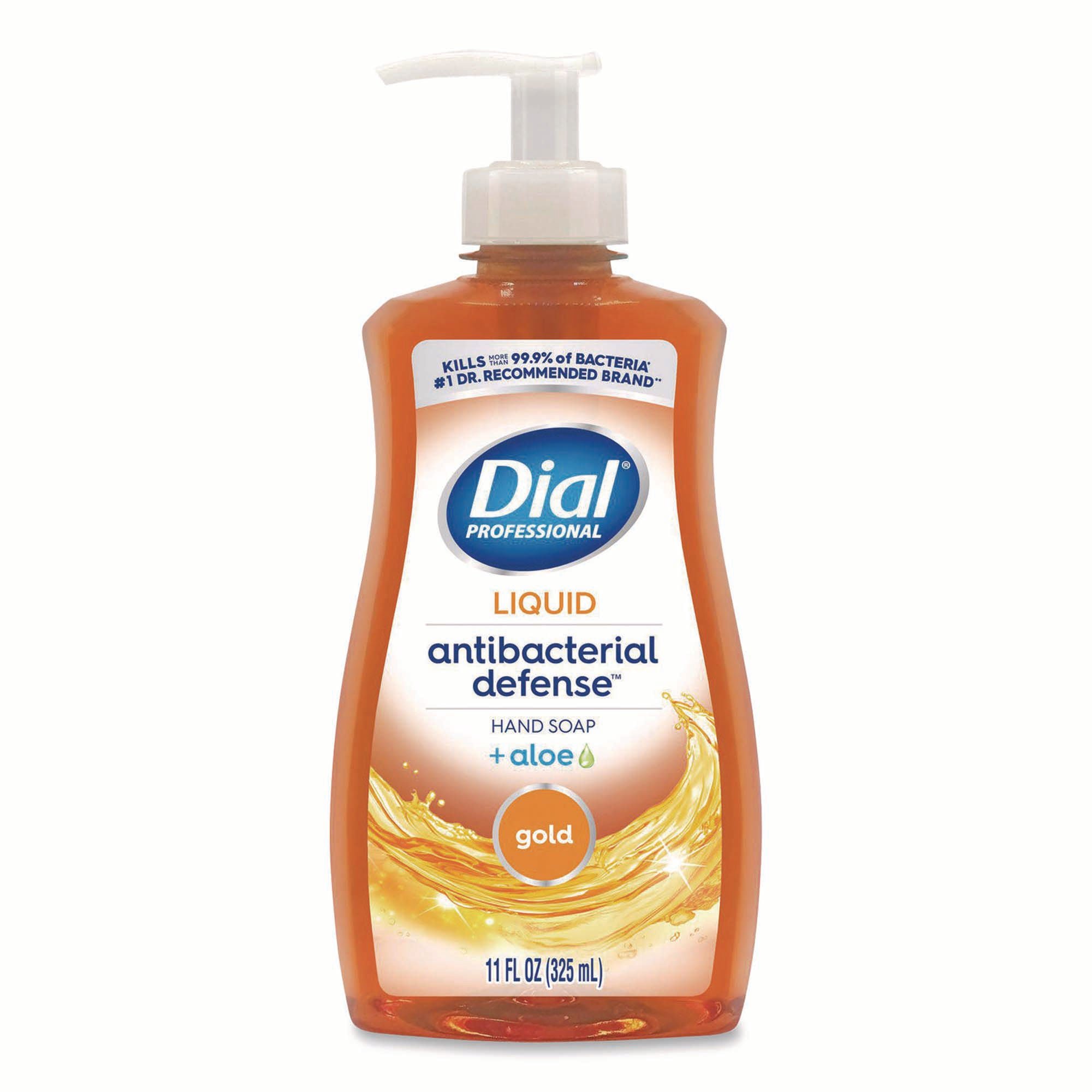 Essendant Co-United Stationers - DIA35470 Antibacterial Soap Dial® Professional Antibacterial Defense™ Gold + Aloe Liquid 11 oz. Pump Bottle Original Scent