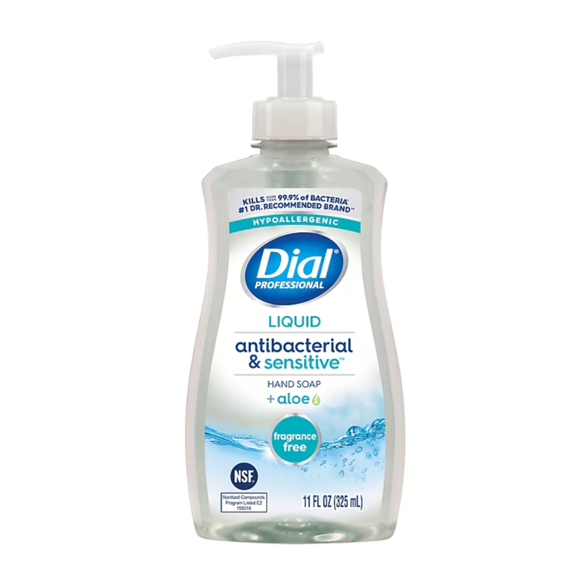 Essendant Co-United Stationers - DIA35476 Antibacterial Soap Dial® Professional Antibacterial & Sensitive™ + Aloe Liquid 11 oz. Pump Bottle Unscented