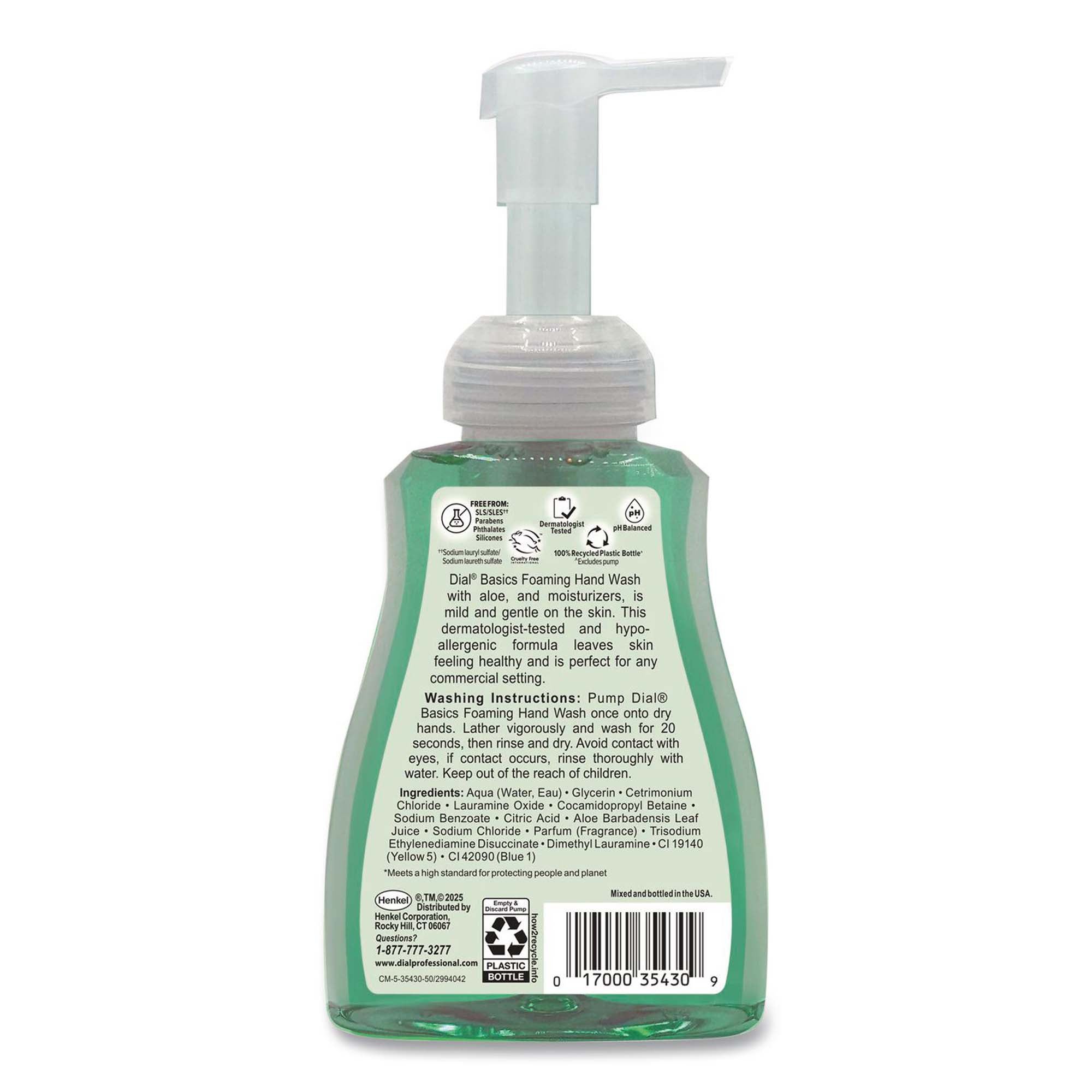 Essendant Co-United Stationers - DIA35432 Soap Dial® Professional Basics + Aloe Foaming 10 oz. Pump Bottle Floral Scent