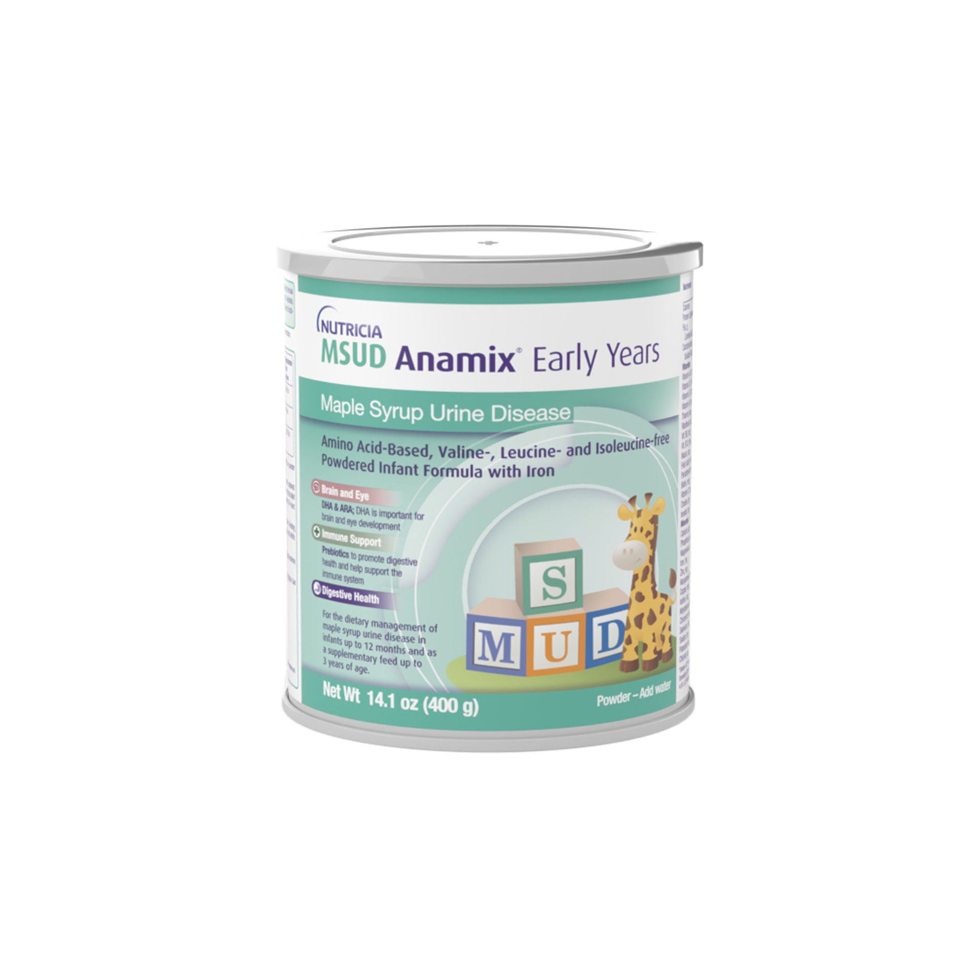 Nutricia North America - 151627 Infant Formula MSUD Anamix® Early Years Unflavored 14.1 oz. Can Powder Amino Acid / Iron Maple Syrup Urine Disease (MSUD)