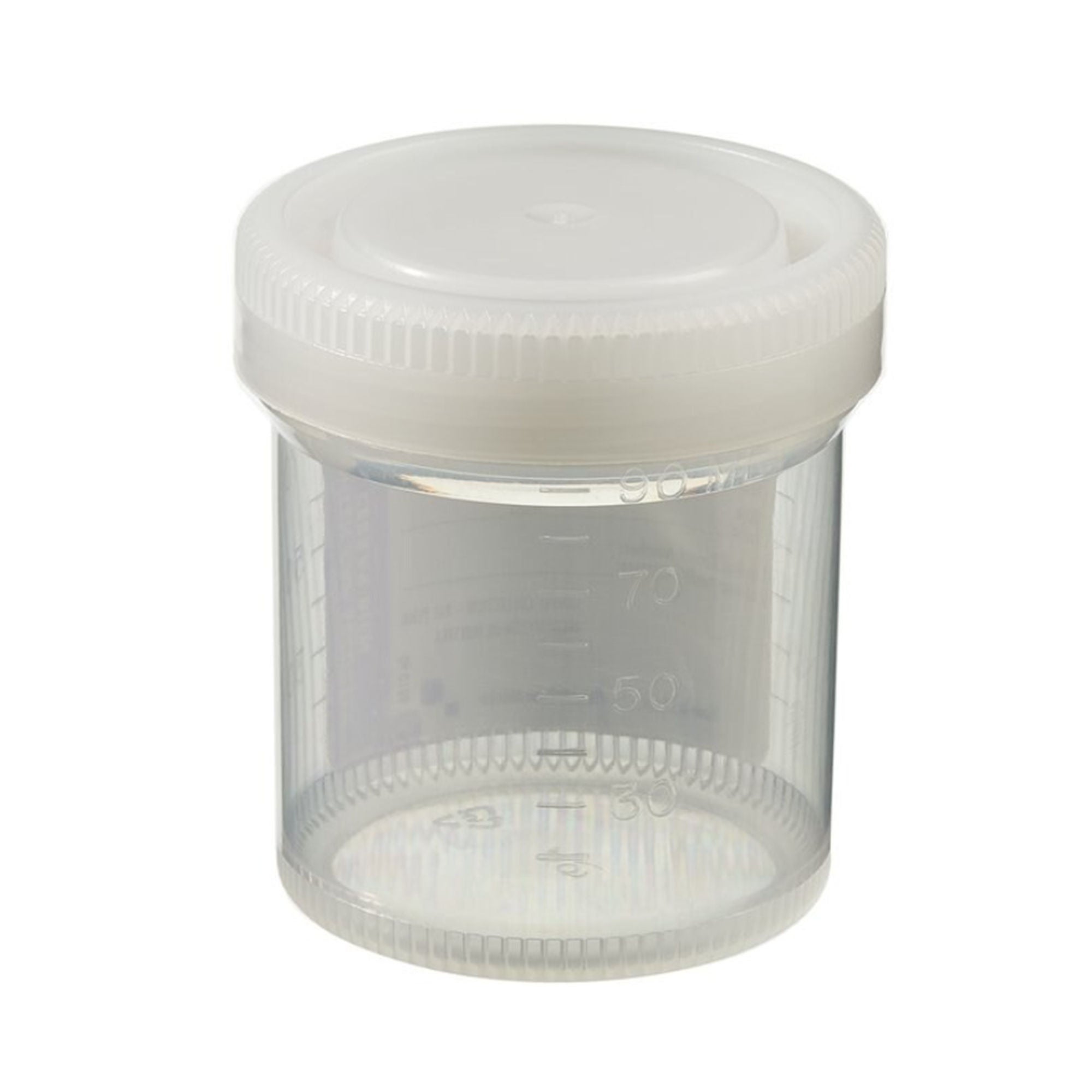 Thermo Scientific - 02 1038 Specimen Container Samco™ Wide-Mouth Bio-Tite™ 53 mm Opening 90 mL (3 oz.) Screw Cap Patient Information Sterile