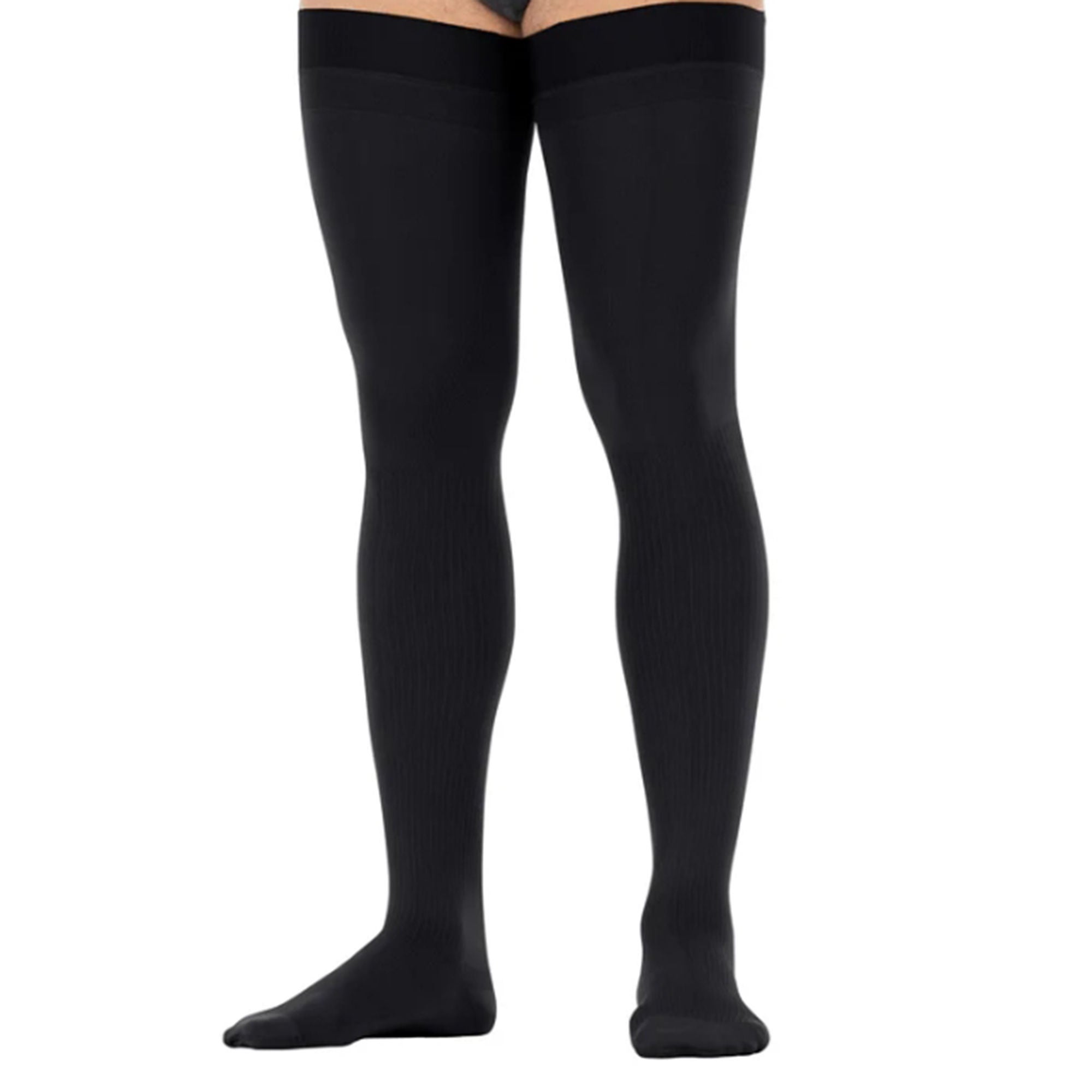 BSN Medical - 6042622 Compression Stocking Jobst® forMen Thigh High Large Black Closed Toe