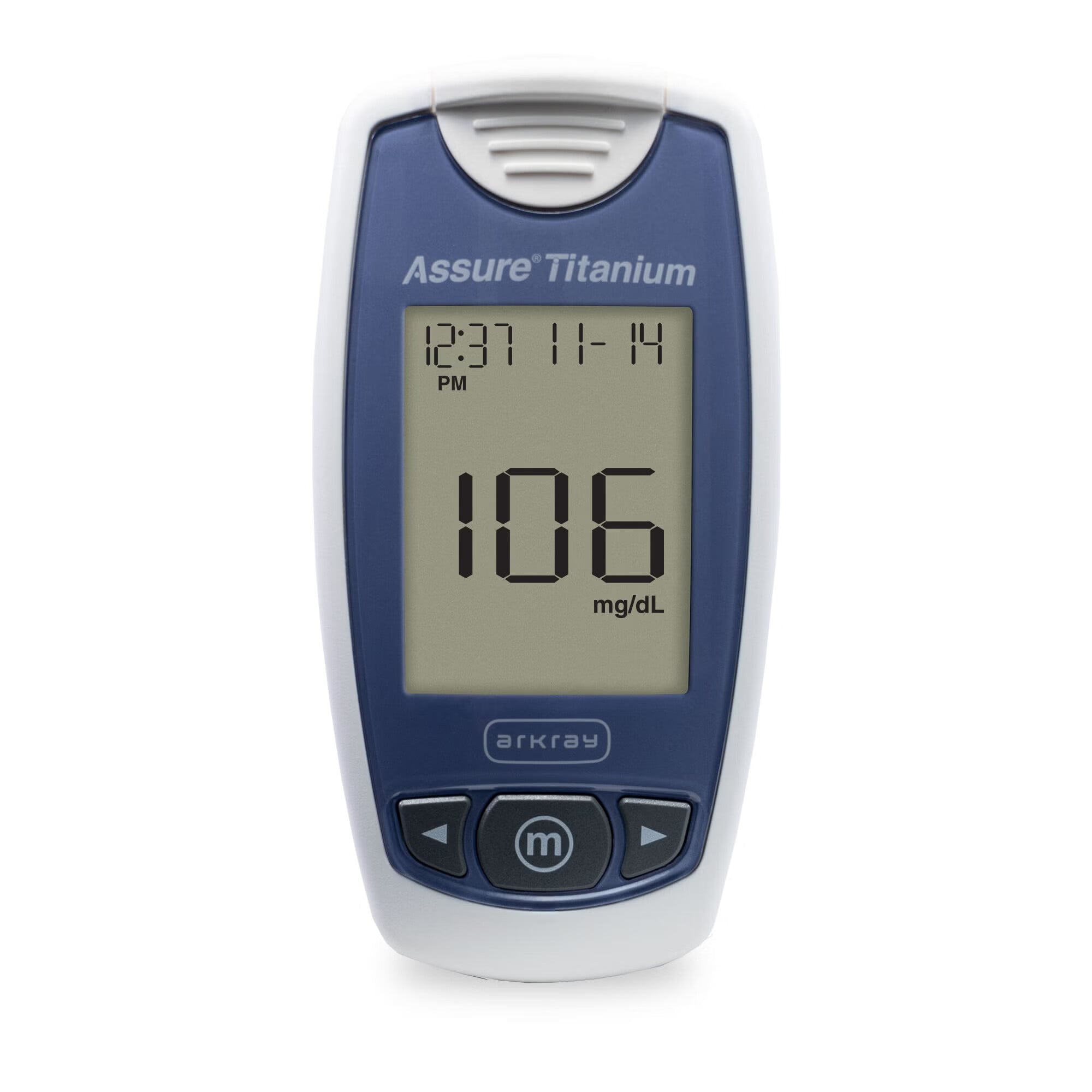 Arkray USA - 600001 Blood Glucose Meter Assure® Titanium 7 Second Results Stores up to 1000 Results Requires Coding