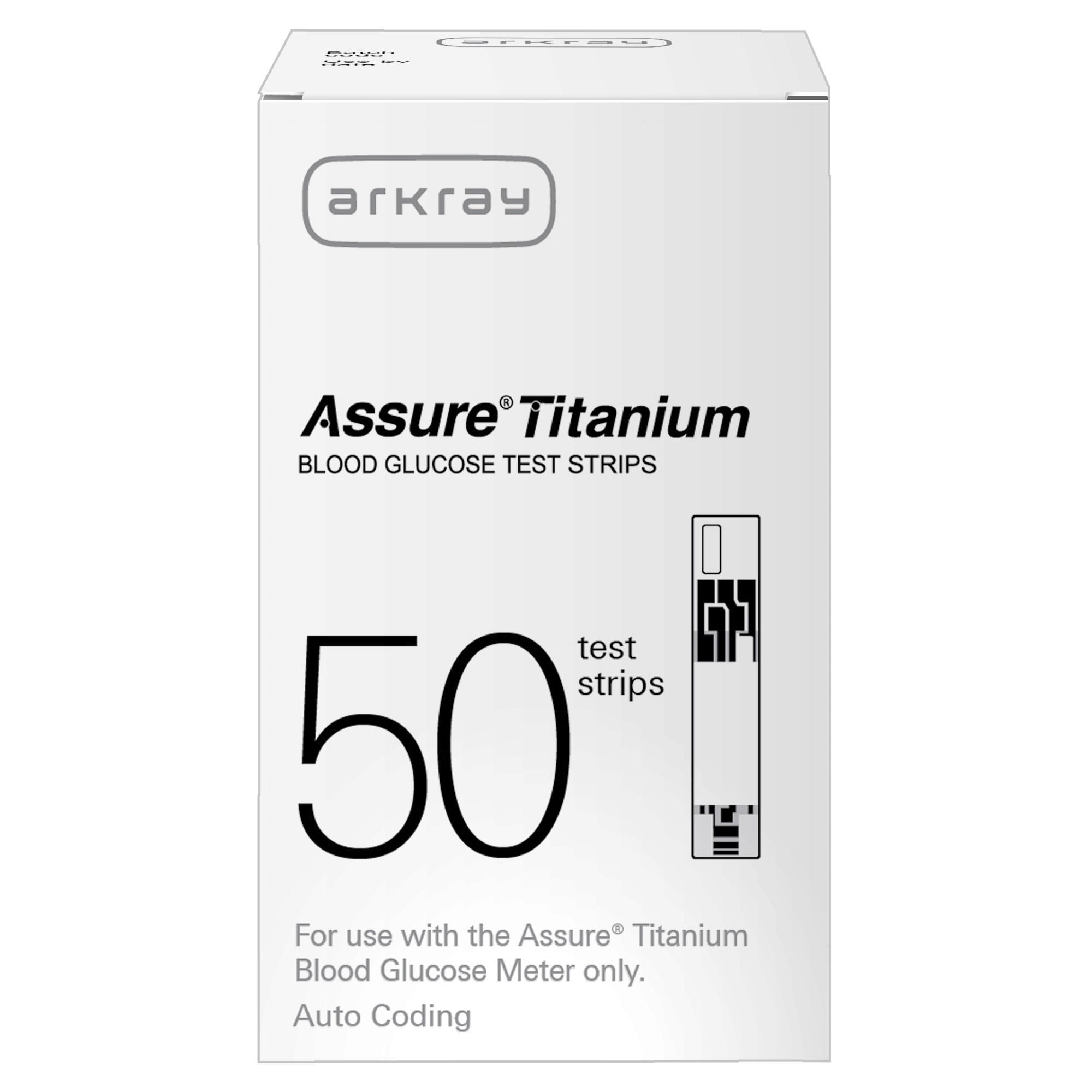 Arkray USA - 600050 Blood Glucose Test Strips Assure® Titanium 50 Strips For Assure® Titanium Blood Gluclose Monitor