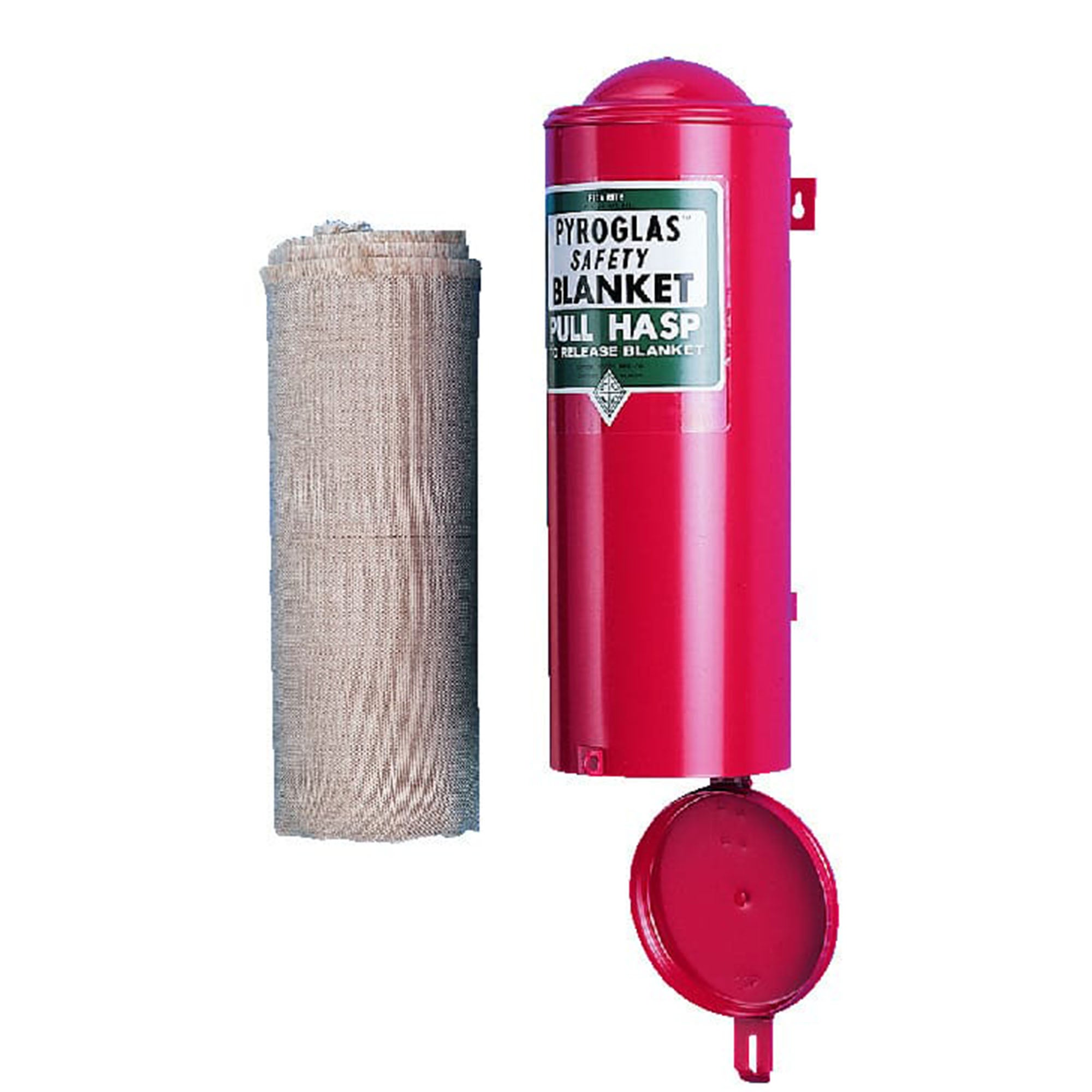 Ward's Science - 470122-240 Fire Blanket with Wall Case Pyroglas™ 60 X 72 Inch Fiberglass White