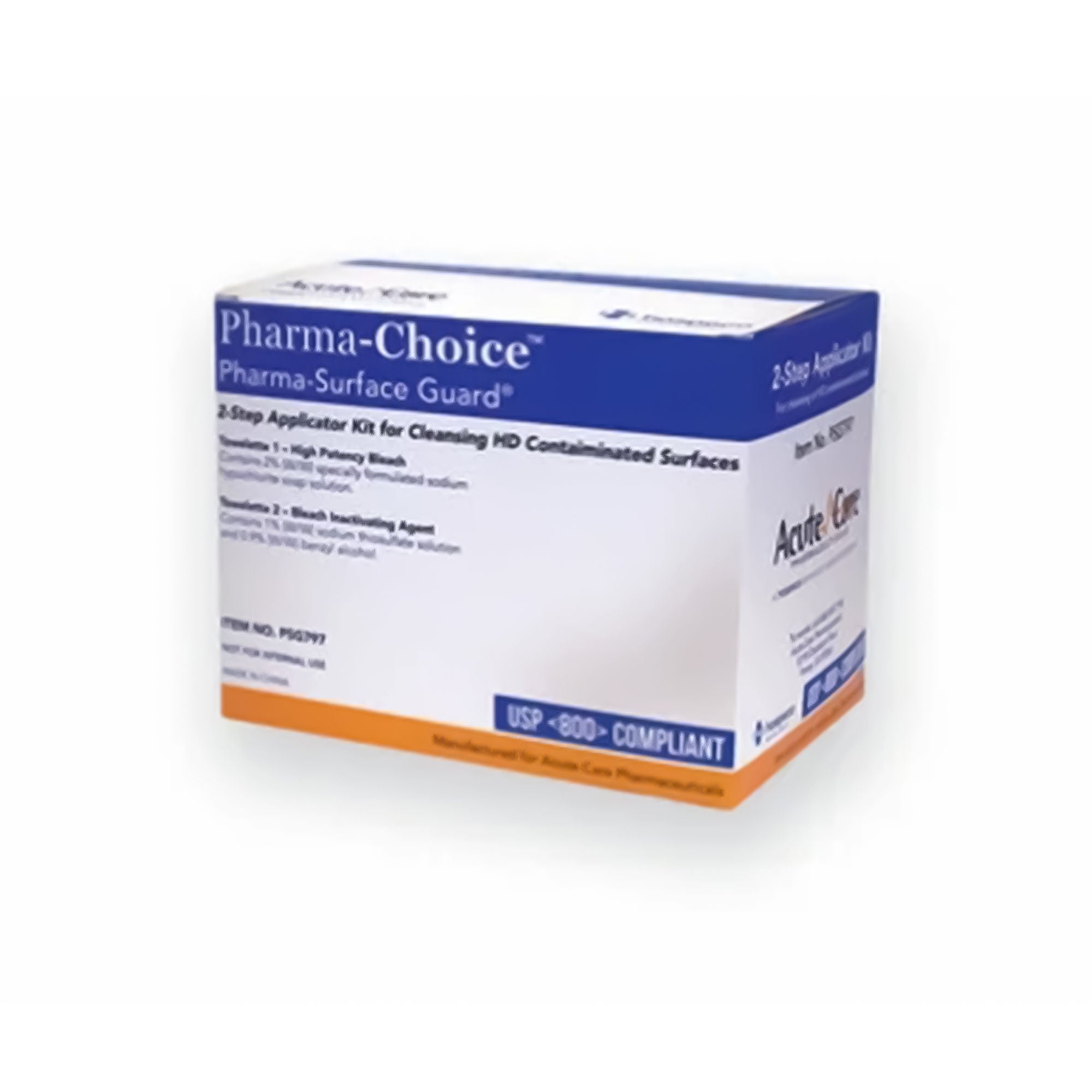 Acute Care Pharmaceuticals - PSG797 Surface Disinfectant Cleaner Kit Pharma-Surface Guard® Premoistened Cleanroom Manual Pull Wipe 15 Count Individual Packet Alcohol Scent NonSterile