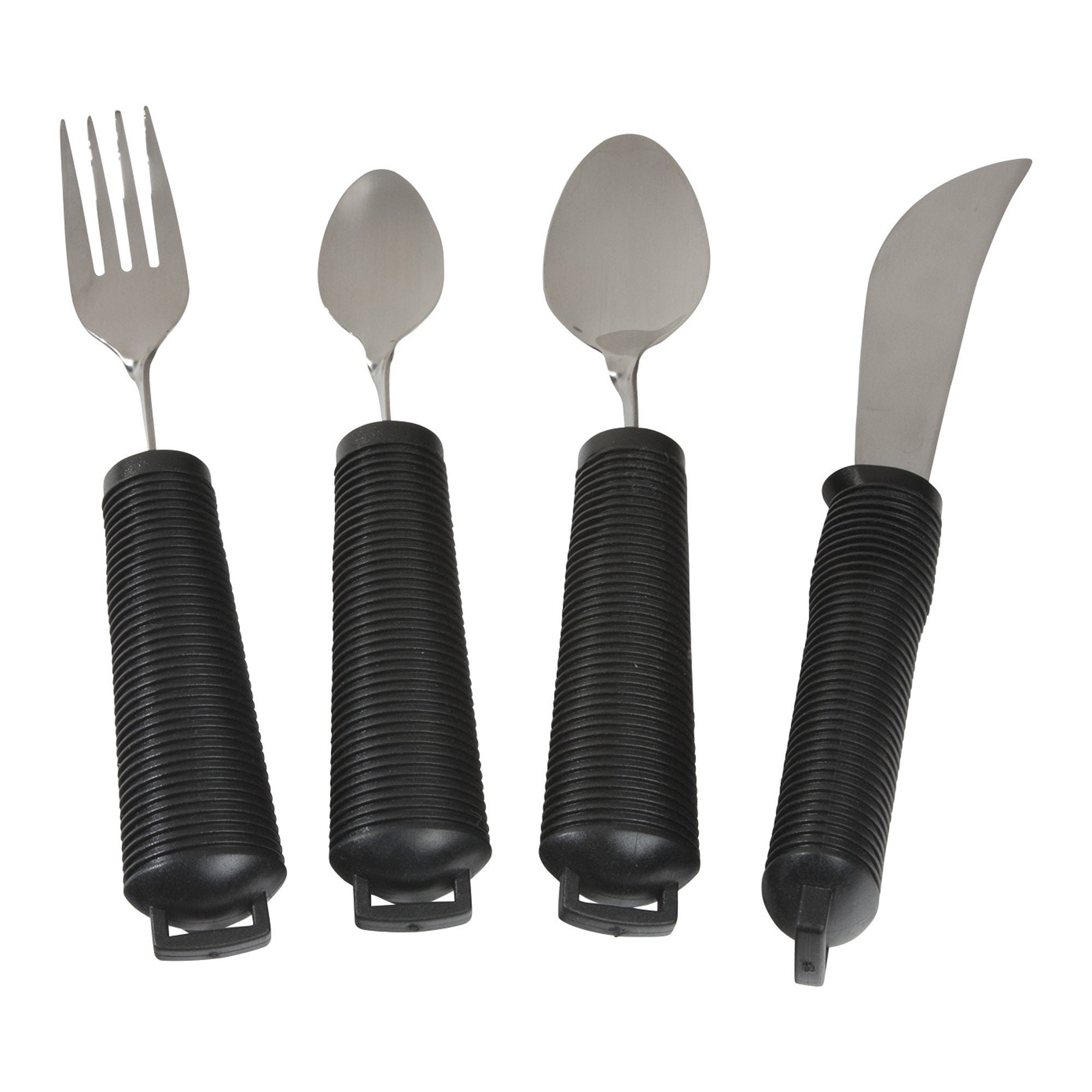 Alimed - 2970010963 Bendable Fork AliMed® Built Up Handle Black Stainless Steel / Nylon-Coated